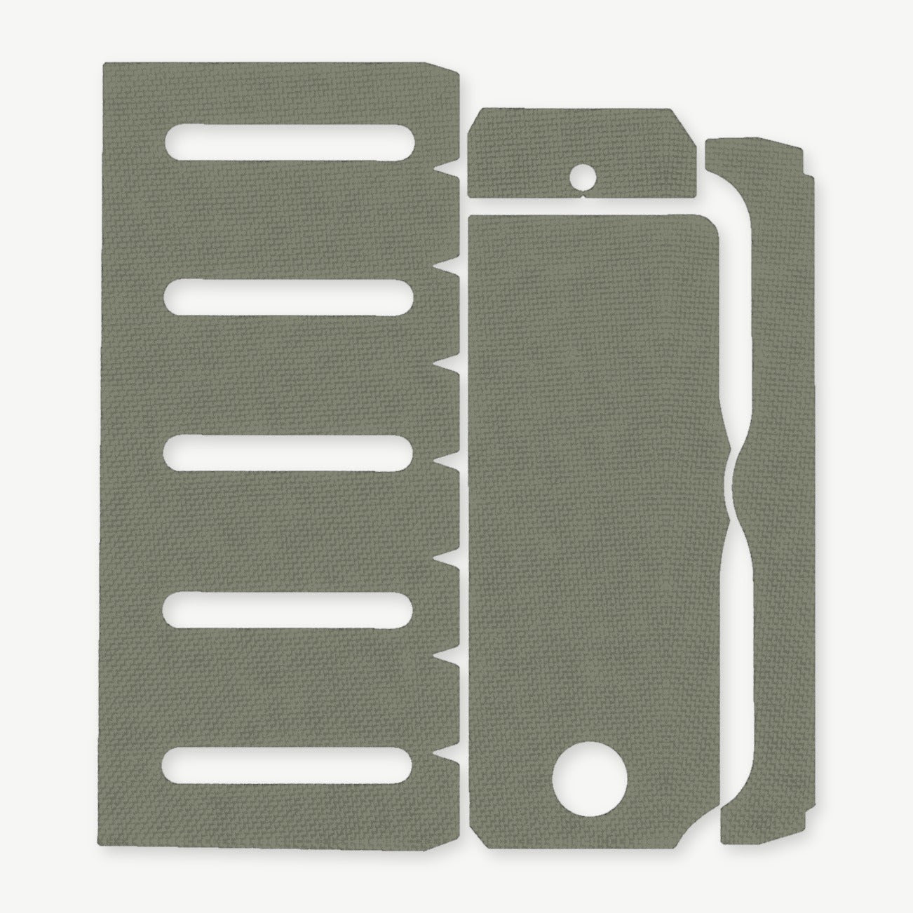 Light Wrap Kit for Modlite PL-350 (PLHv2, v3/OKW v2) - die-cut Cordura 1000D kit pieces in OD Green - Combat Textiles