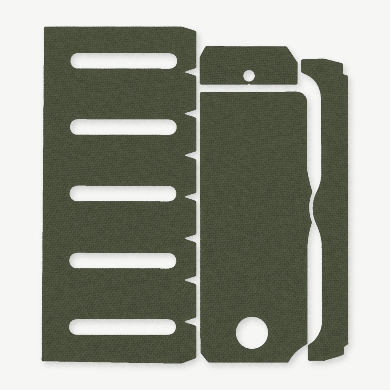 Light Wrap Kit for Modlite PL-350 (PLHv2, v3/OKW v2) - die-cut Cordura 1000D kit pieces in OD Green - Combat Textiles