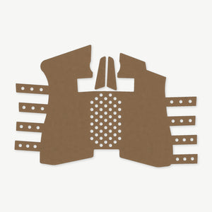 Grip Kit for Shadow Systems CR920XP / CR920X - die-cut Cordura 1000D kit pieces in Coyote - Combat Textiles