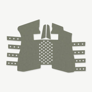 Grip Kit for Shadow Systems CR920XP / CR920X - die-cut Cordura 1000D kit pieces in OD Green - Combat Textiles