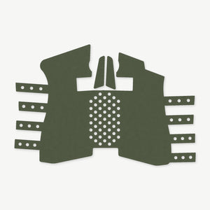 Grip Kit for Shadow Systems CR920XP / CR920X - die-cut Cordura 1000D kit pieces in Ranger Green - Combat Textiles