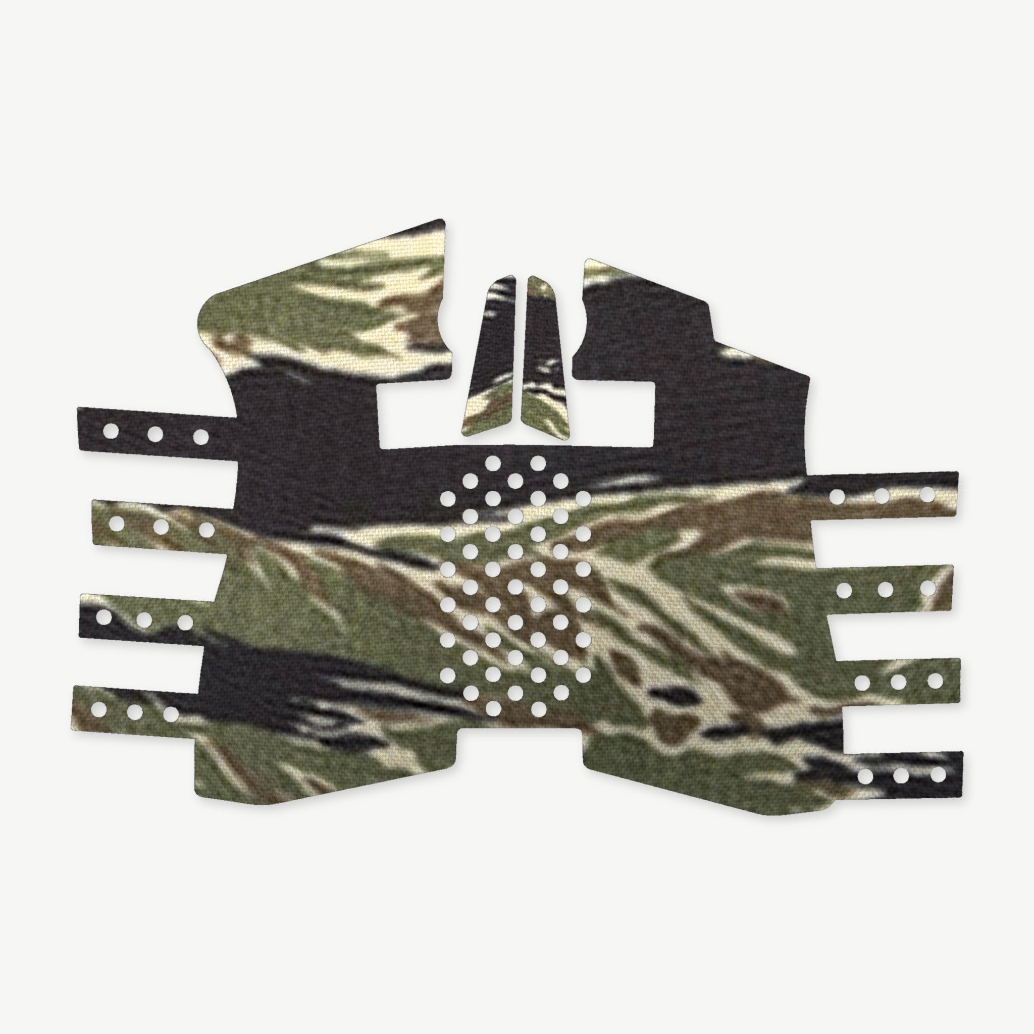 Grip Kit for Shadow Systems CR920XP / CR920X - die-cut Cordura 1000D kit pieces in Tiger Stripe (Green/Black) - Combat Textiles