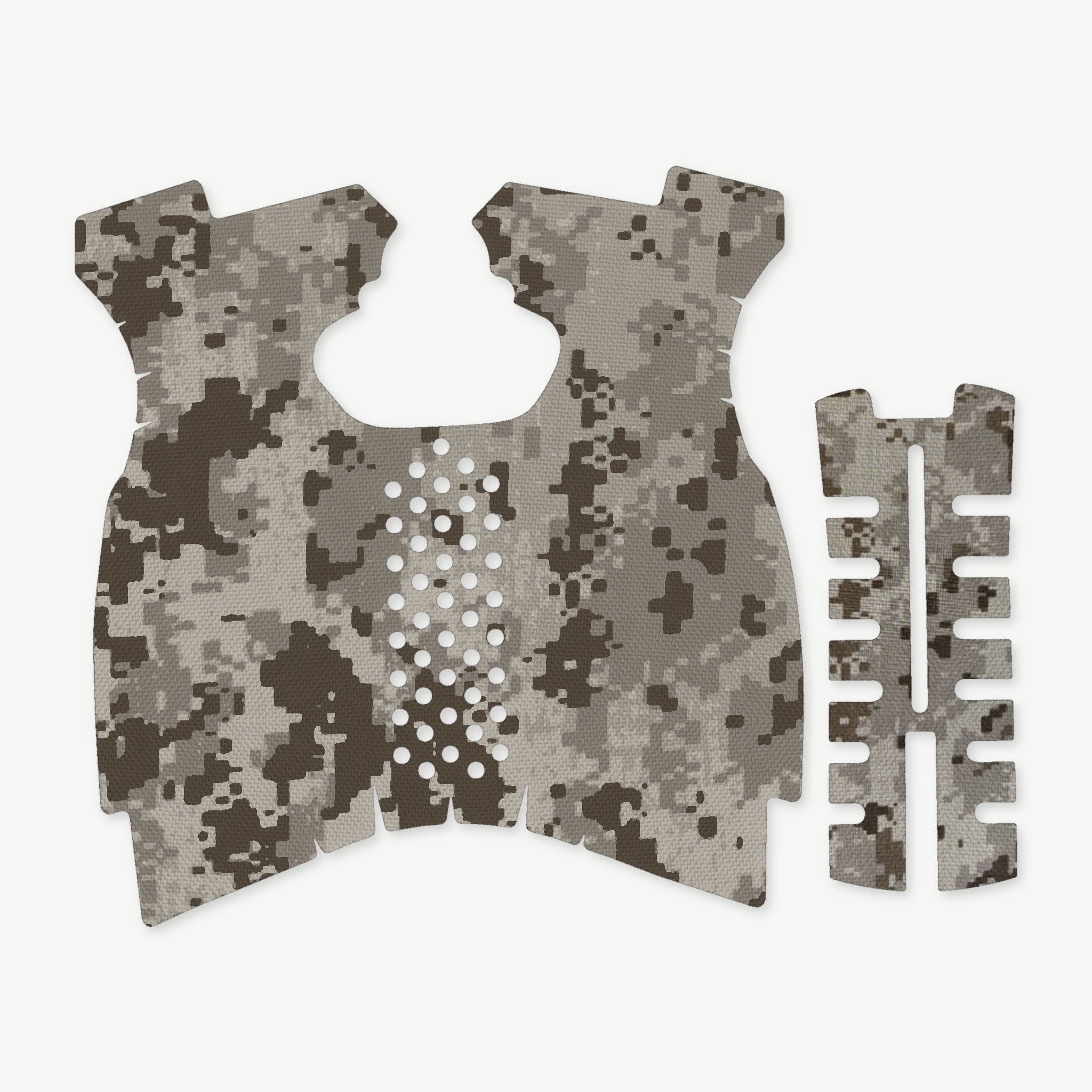 Grip Kit for Springfield XDM 9mm/.40 S&W (Full Size) - die-cut Cordura 1000D kit pieces in ACU (Desert) - Combat Textiles