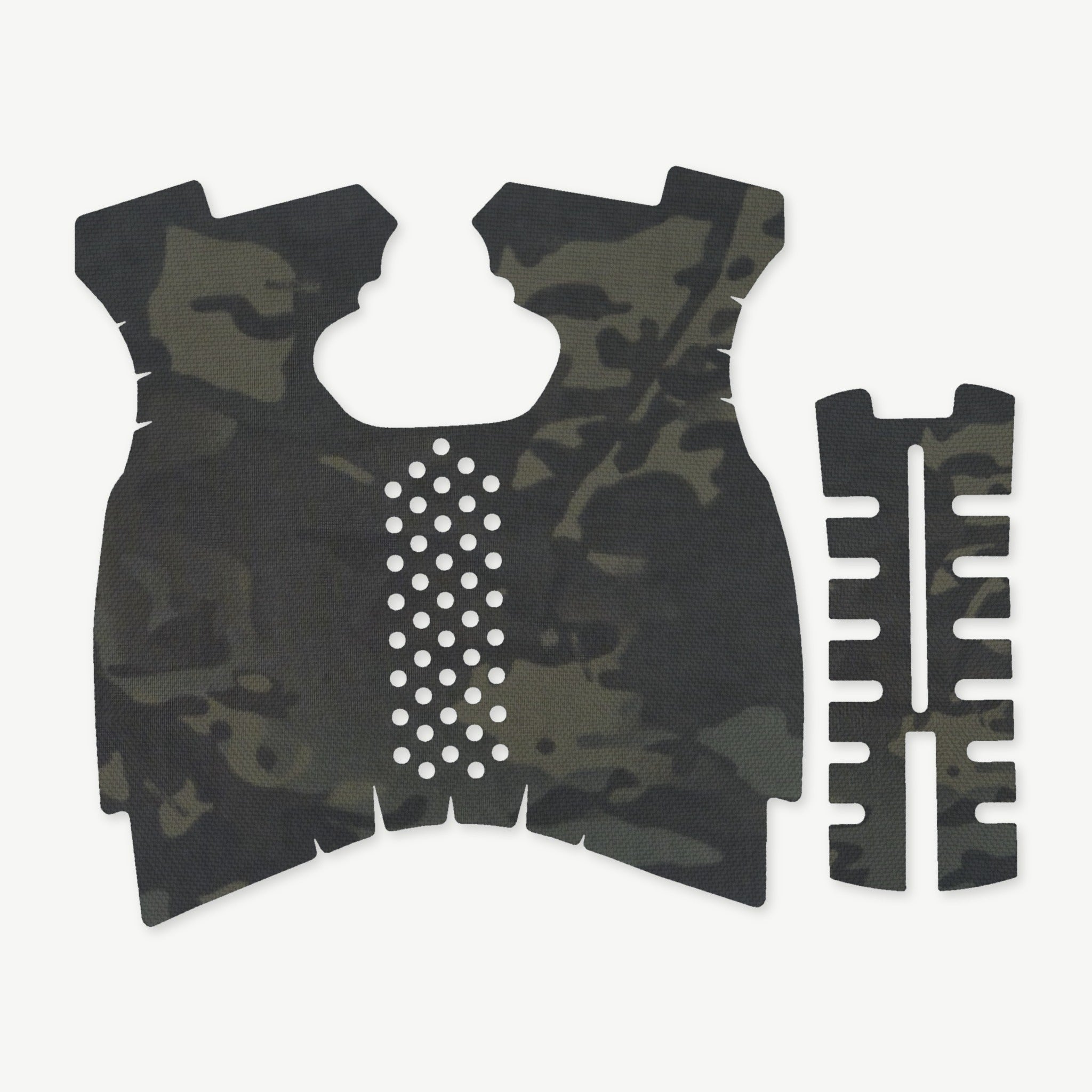 Grip Kit for Springfield XDM 9mm/.40 S&W (Full Size) - die-cut Cordura 1000D kit pieces in MultiCam Black - Combat Textiles