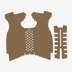 Grip Kit for Springfield XDM 9mm/.40 S&W (Full Size) - die-cut Cordura 1000D kit pieces in Coyote - Combat Textiles