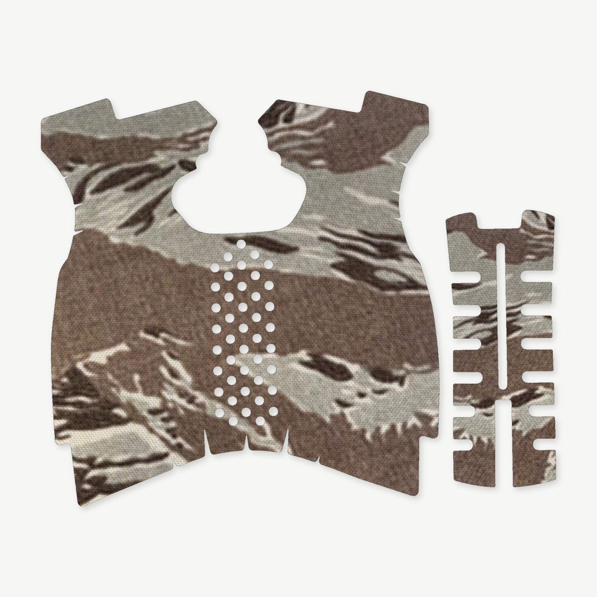 Grip Kit for Springfield XDM 9mm/.40 S&W (Full Size) - die-cut Cordura 1000D kit pieces in Tiger Stripe (ABU) - Combat Textiles
