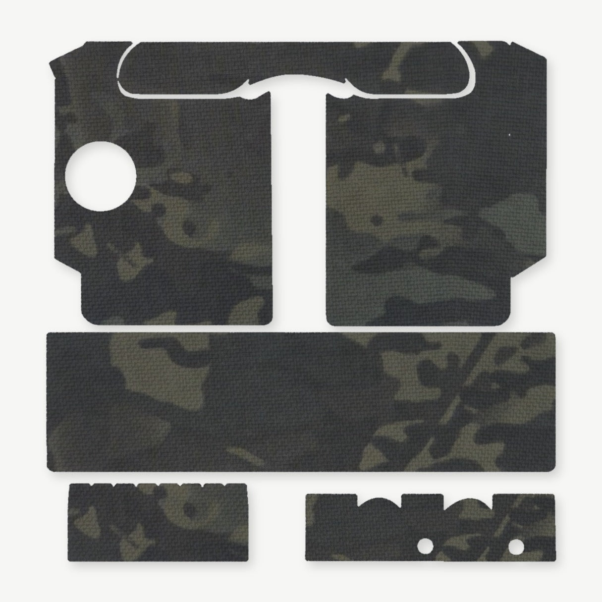 Light Wrap Kit for SureFire X400/X400U - die-cut Cordura 1000D kit pieces in MultiCam Black - Combat Textiles
