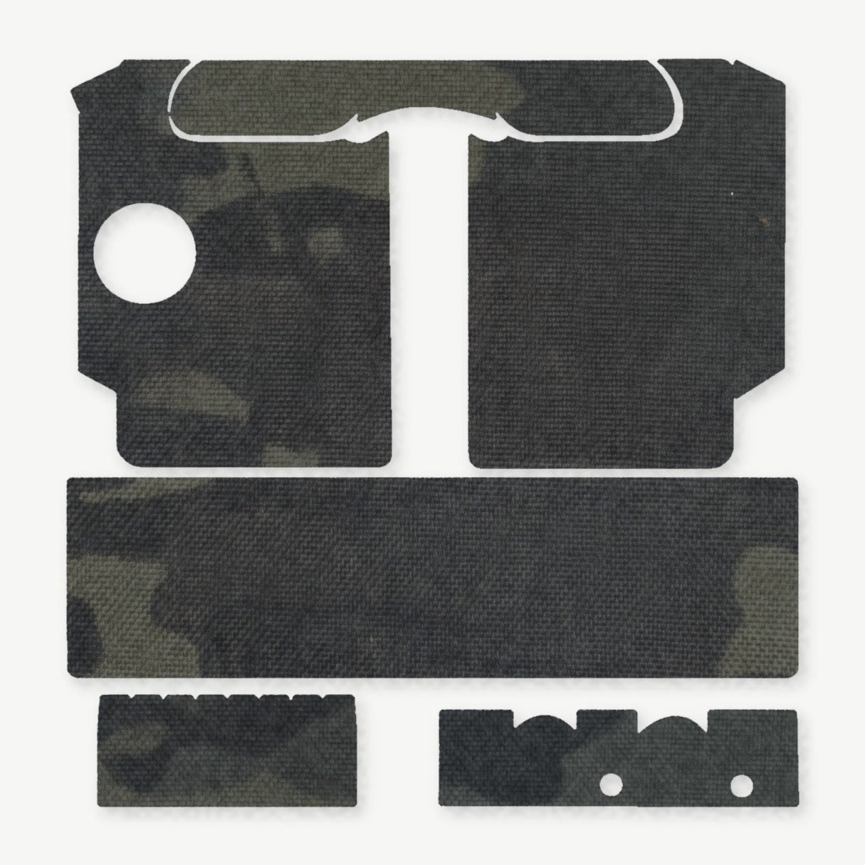 Light Wrap Kit for SureFire X400/X400U - die-cut Cordura 1000D kit pieces in MultiCam Black - Combat Textiles
