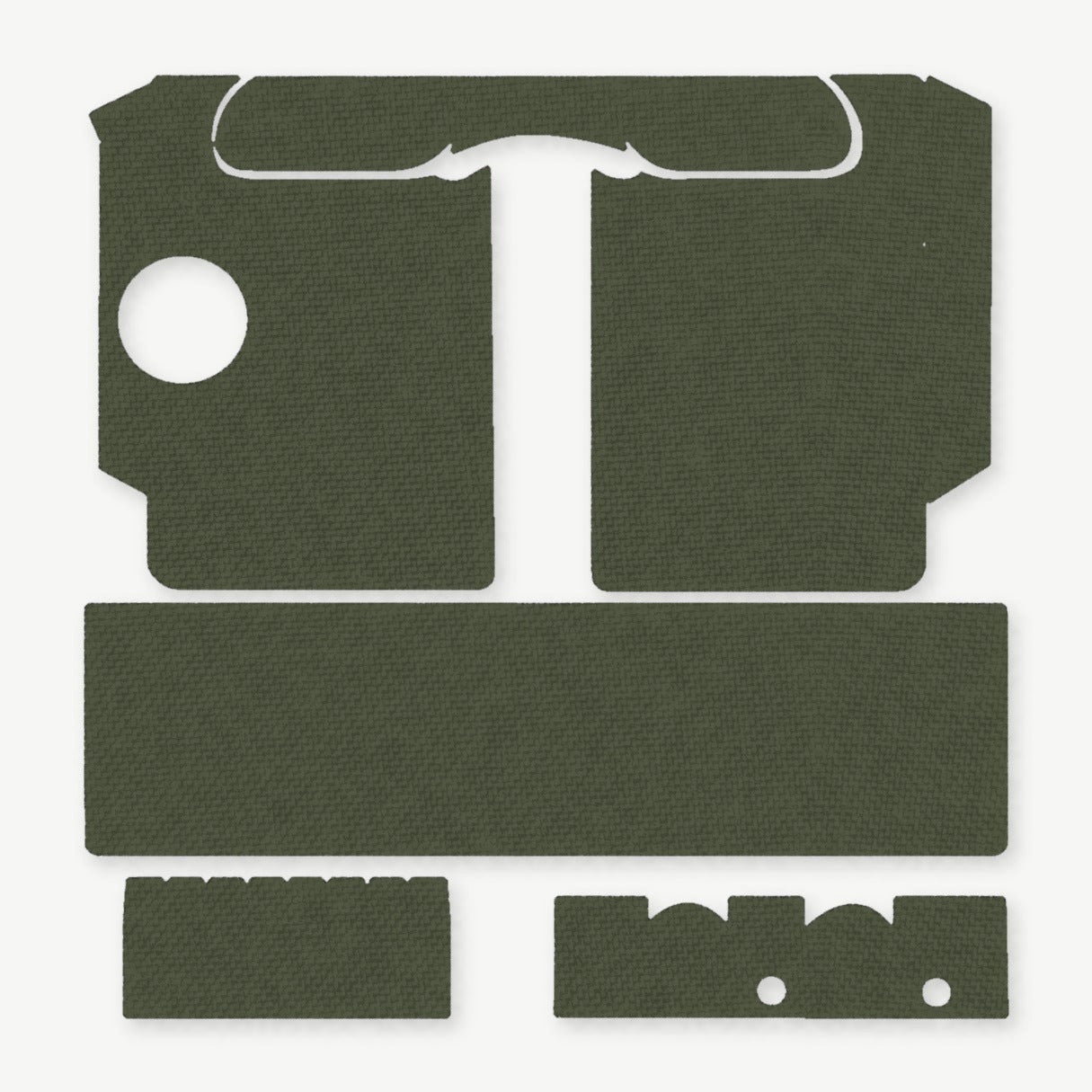 Light Wrap Kit for SureFire X400/X400U - die-cut Cordura 1000D kit pieces in OD Green - Combat Textiles