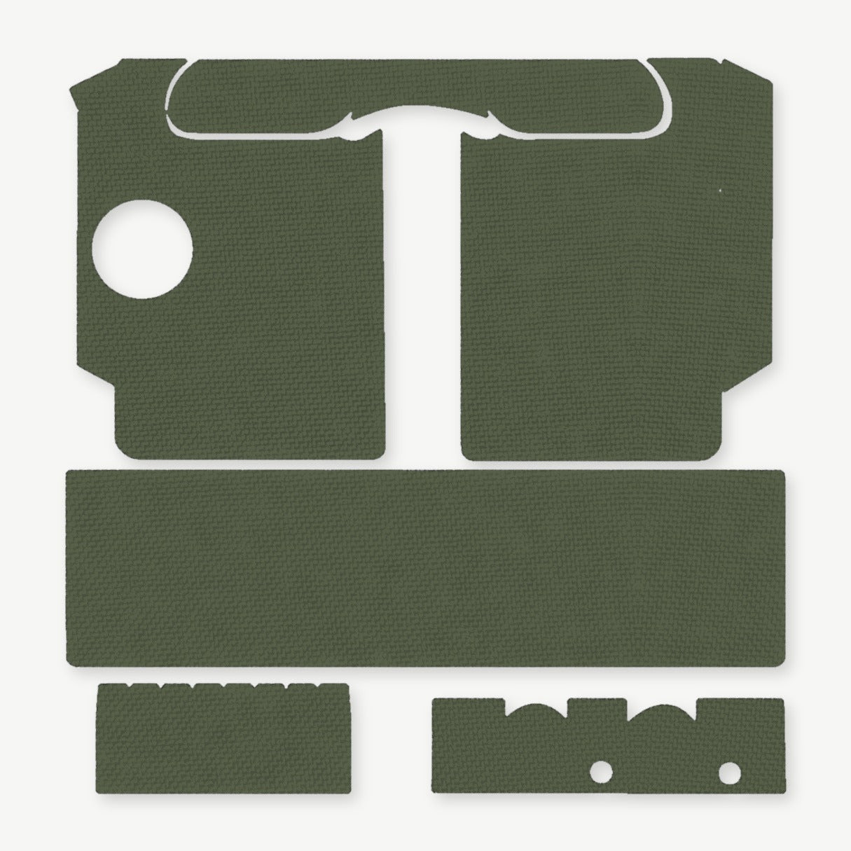 Light Wrap Kit for SureFire X400/X400U - die-cut Cordura 1000D kit pieces in Ranger Green - Combat Textiles