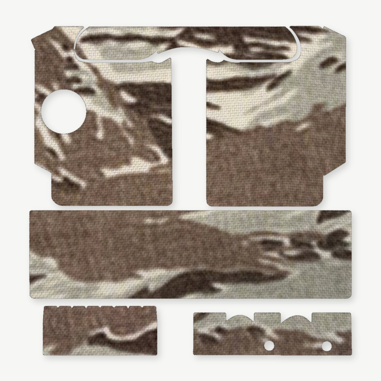 Light Wrap Kit for SureFire X400/X400U - die-cut Cordura 1000D kit pieces in Tiger Stripe (ABU) - Combat Textiles
