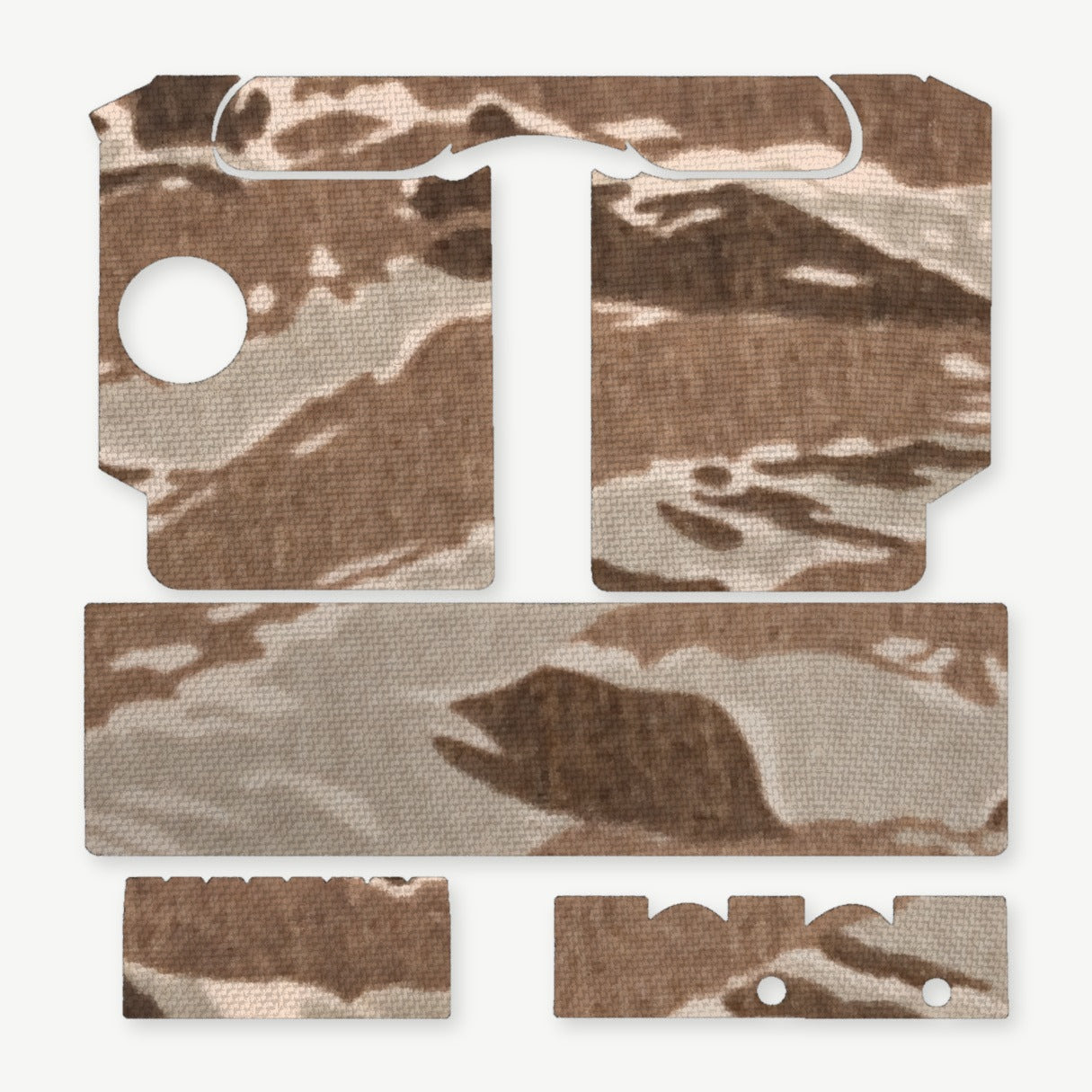 Light Wrap Kit for SureFire X400/X400U - die-cut Cordura 1000D kit pieces in Tiger Stripe (Desert) - Combat Textiles