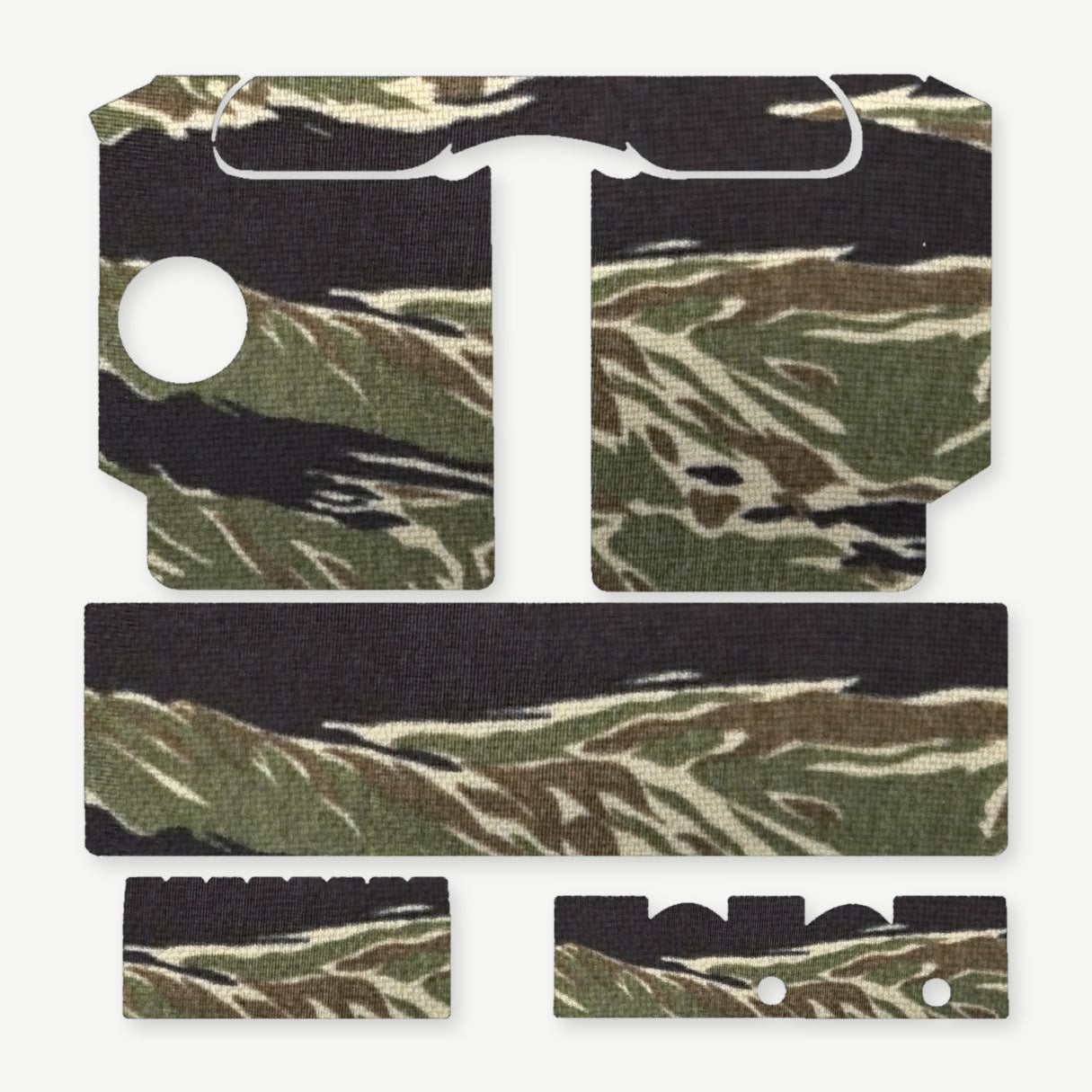 Light Wrap Kit for SureFire X400/X400U - die-cut Cordura 1000D kit pieces in Tiger Stripe (Green/Black) - Combat Textiles