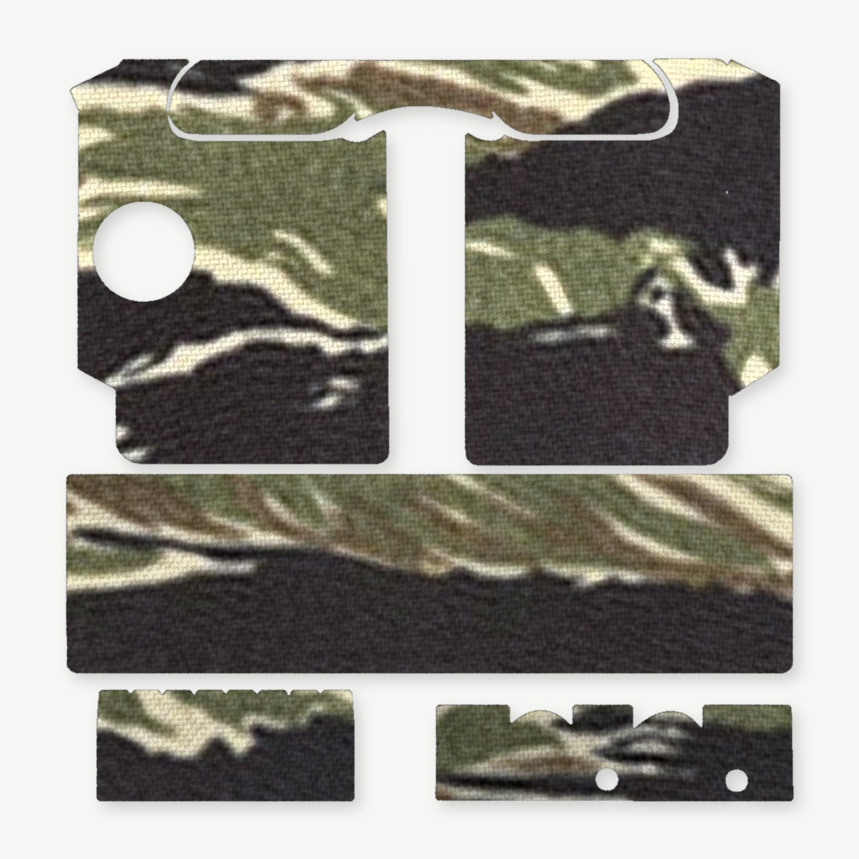 Light Wrap Kit for SureFire X400/X400U - die-cut Cordura 1000D kit pieces in Tiger Stripe (Green/Black) - Combat Textiles