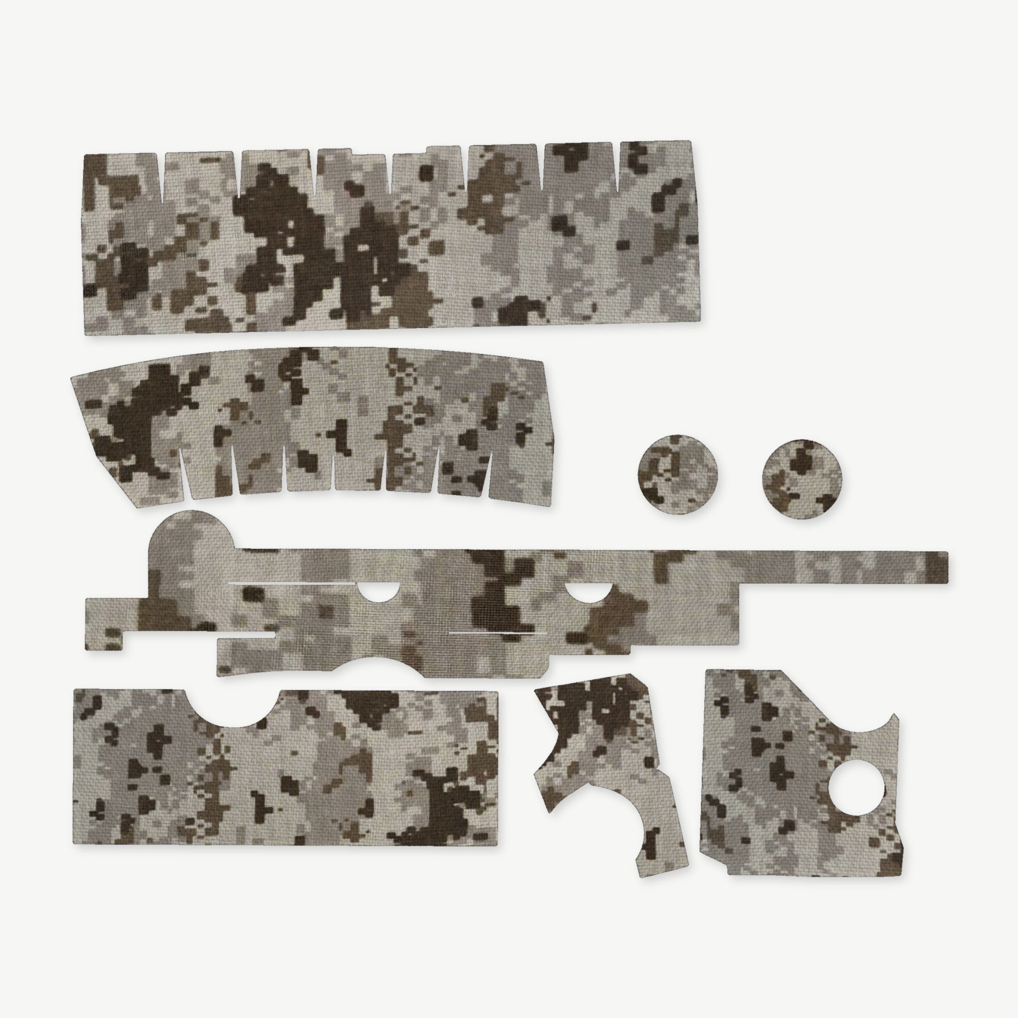 Optic Wrap Kit for Trijicon ACOG TA33 (3x30) - die-cut Cordura 1000D kit pieces in ACU (Desert) - Combat Textiles