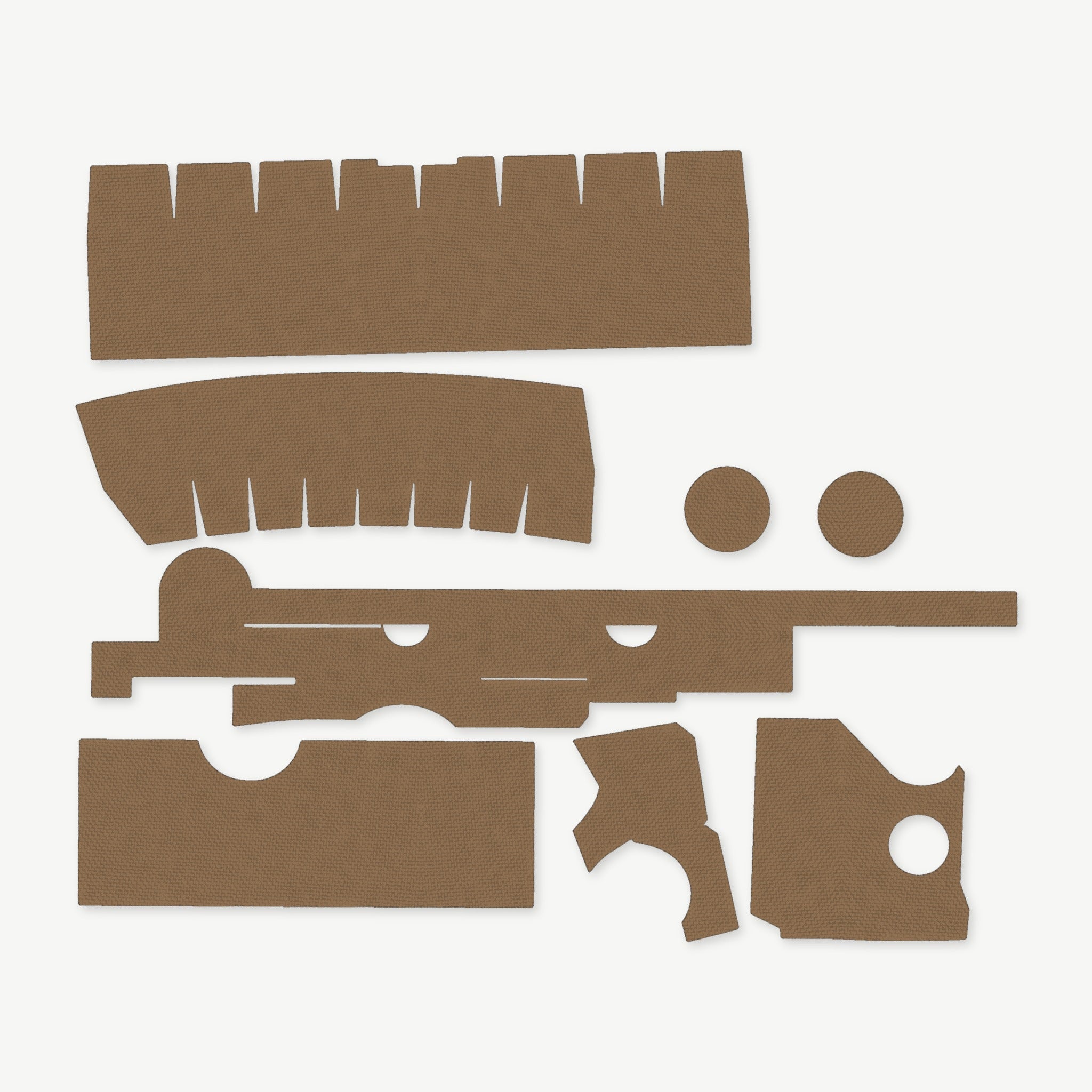 Optic Wrap Kit for Trijicon ACOG TA33 (3x30) - die-cut Cordura 1000D kit pieces in Coyote - Combat Textiles