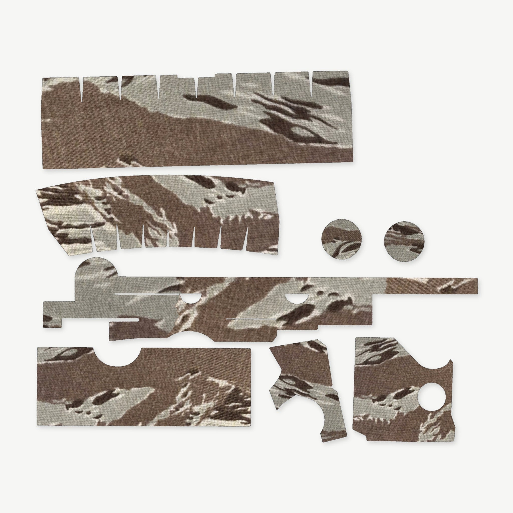 Optic Wrap Kit for Trijicon ACOG TA33 (3x30) - die-cut Cordura 1000D kit pieces in Tiger Stripe (ABU) - Combat Textiles