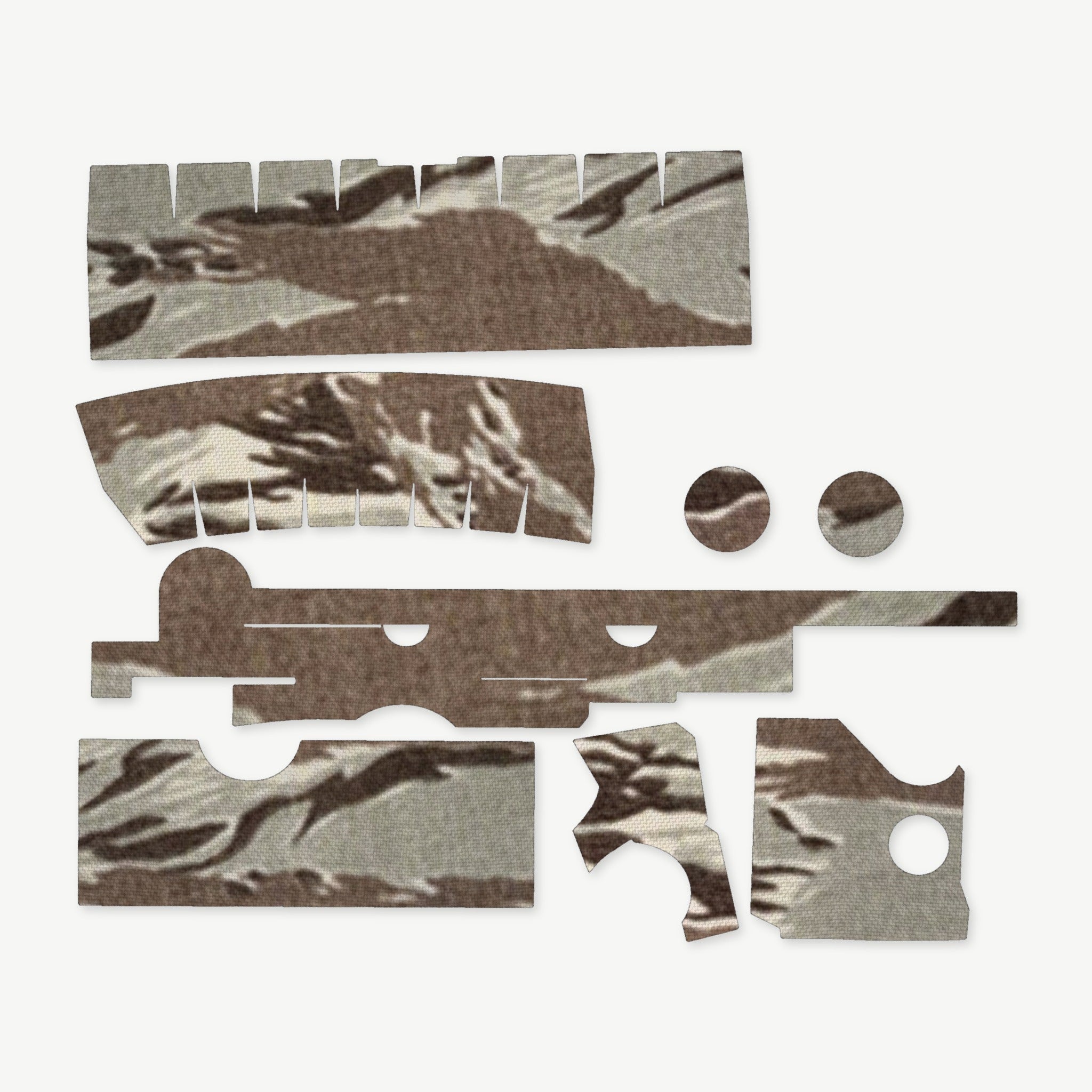 Optic Wrap Kit for Trijicon ACOG TA33 (3x30) - die-cut Cordura 1000D kit pieces in Tiger Stripe (ABU) - Combat Textiles
