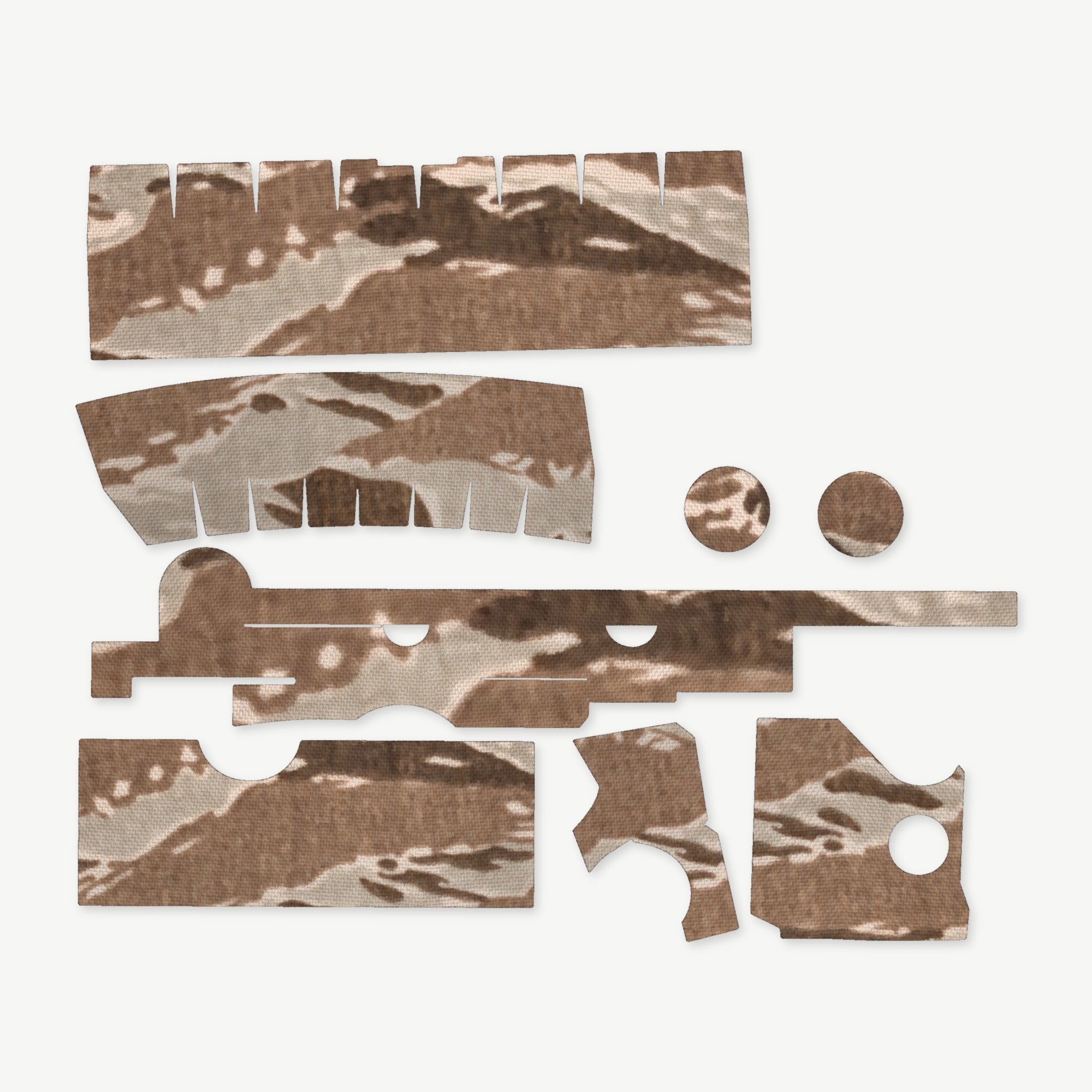 Optic Wrap Kit for Trijicon ACOG TA33 (3x30) - die-cut Cordura 1000D kit pieces in Tiger Stripe (Desert) - Combat Textiles