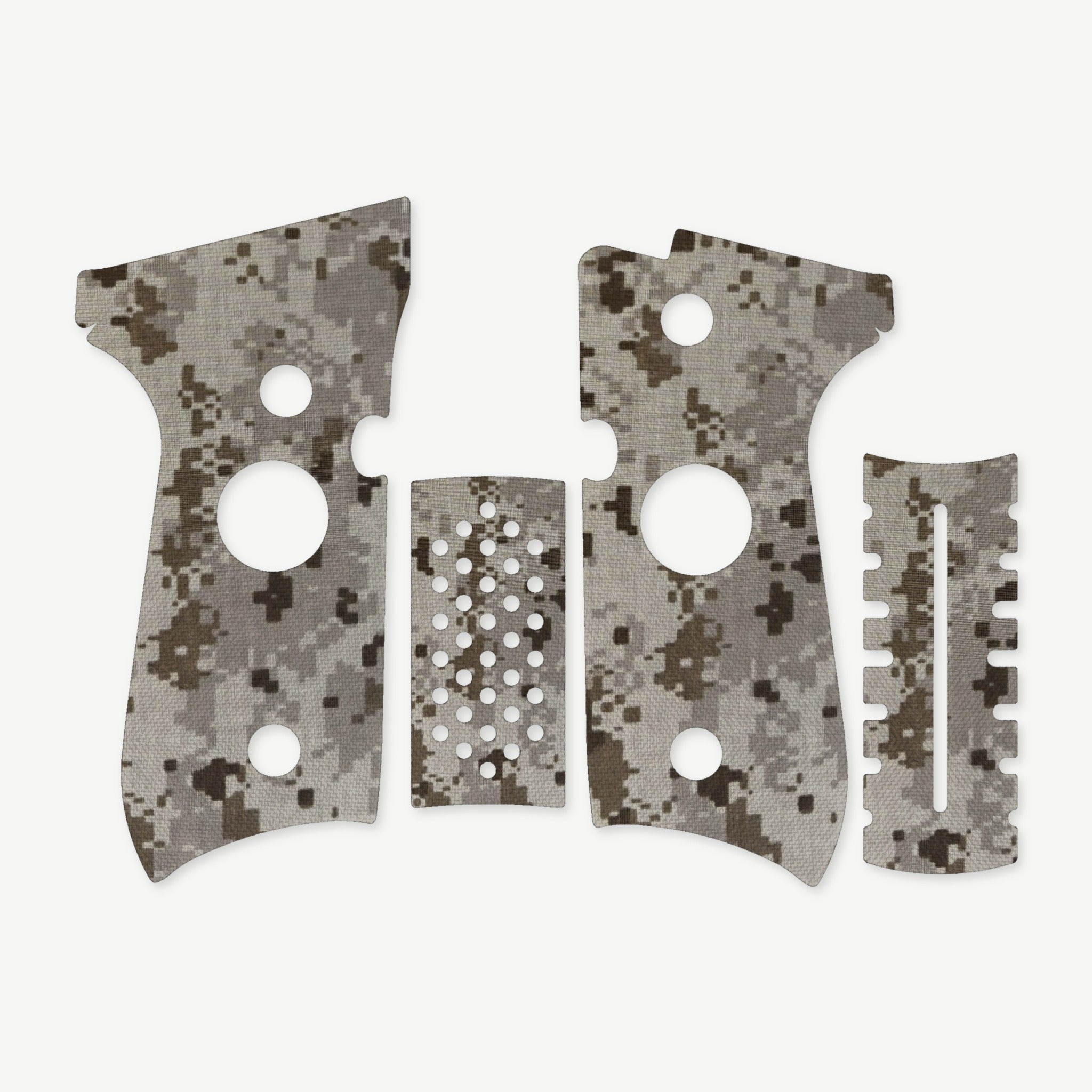 Grip Kit for Beretta 92FS - die-cut Cordura 1000D kit pieces in ACU (Desert) - Combat Textiles