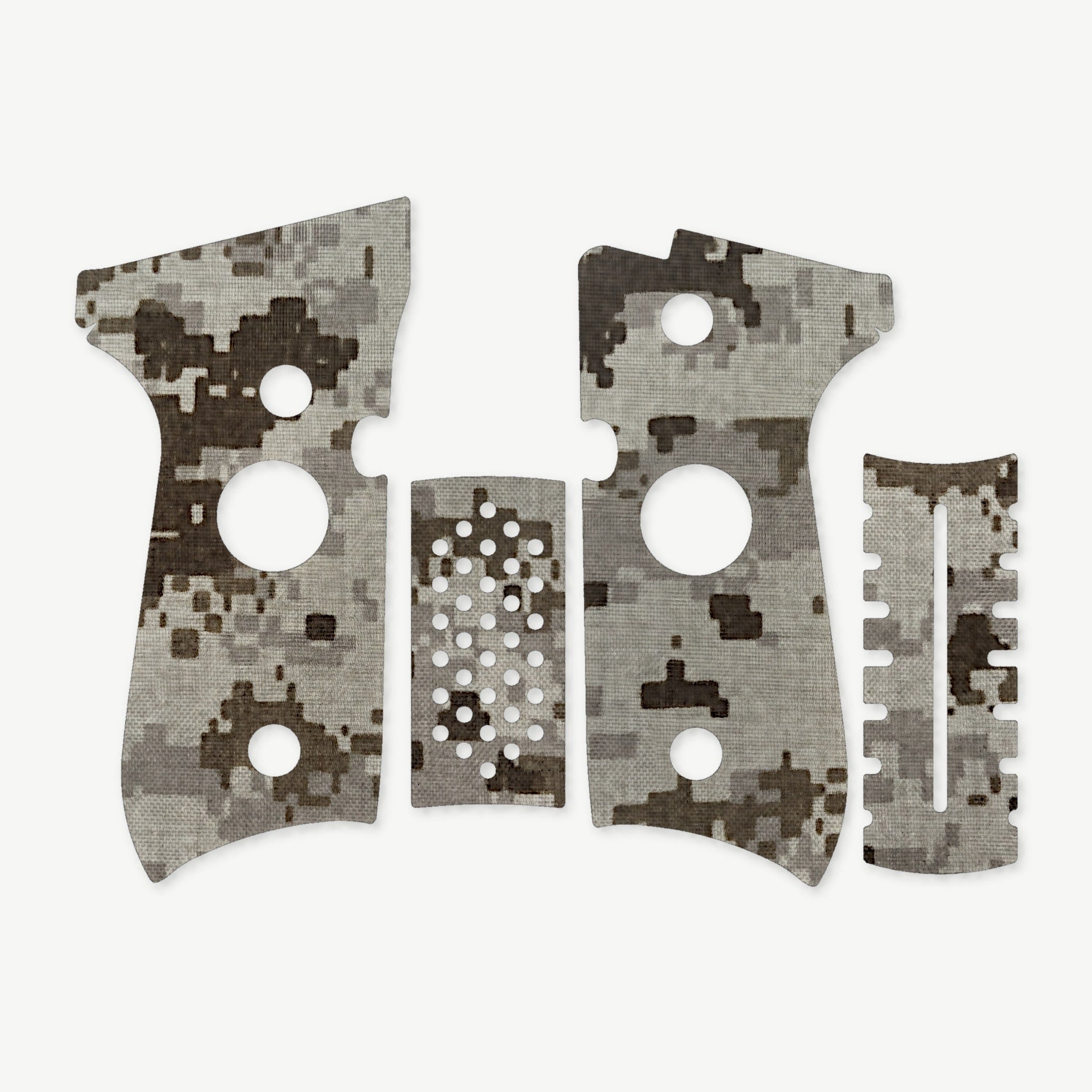 Grip Kit for Beretta 92FS - die-cut Cordura 1000D kit pieces in ACU (Desert) - Combat Textiles