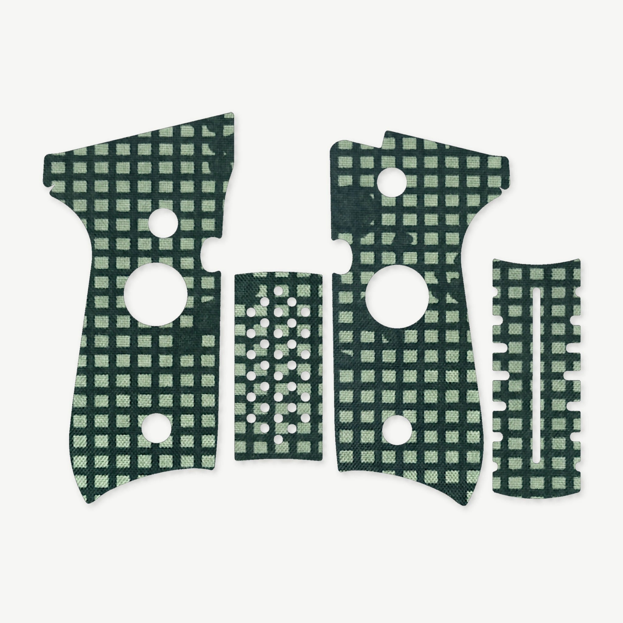 Grip Kit for Beretta 92FS - die-cut Cordura 1000D kit pieces in Desert Night Camo - Combat Textiles