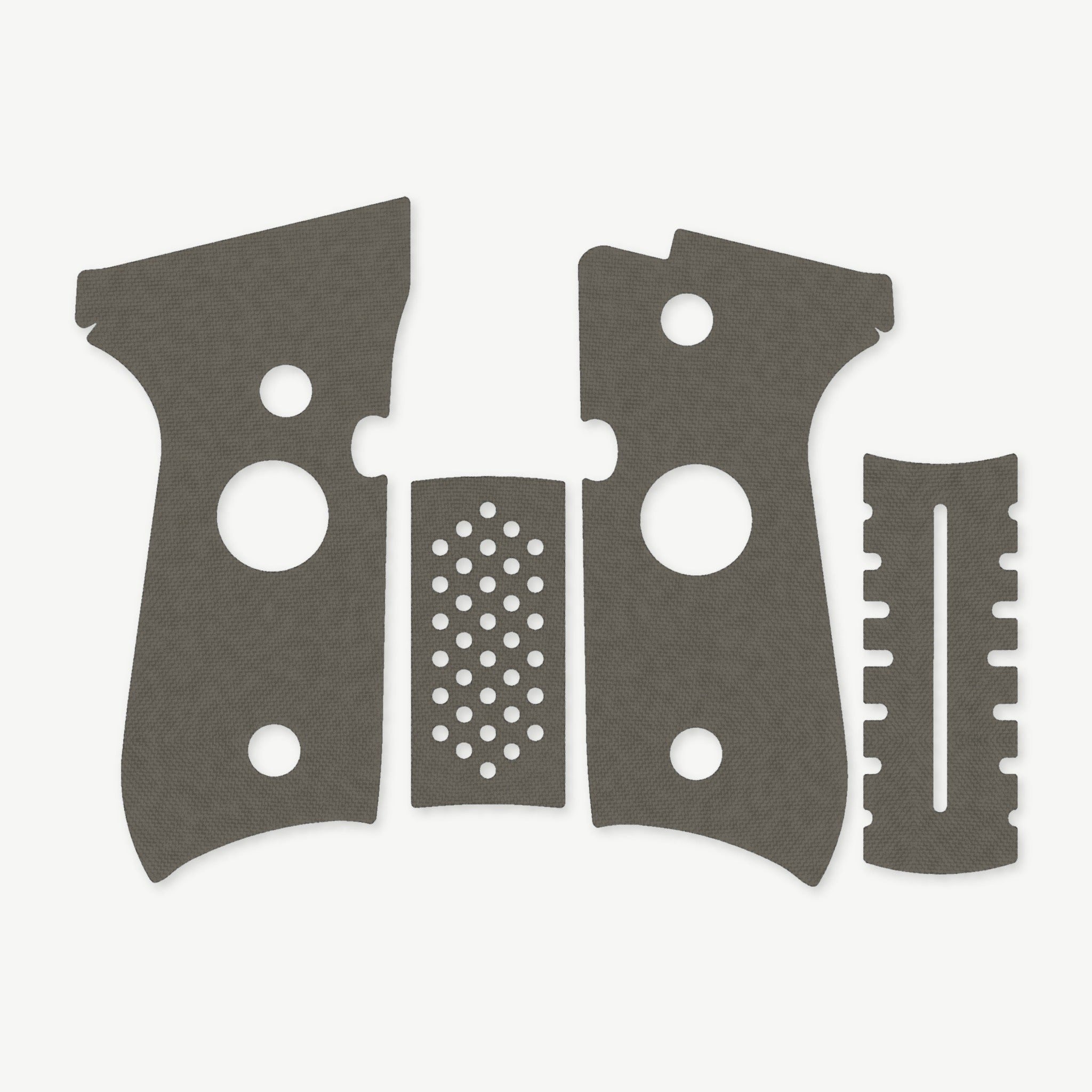 Grip Kit for Beretta 92FS - die-cut Cordura 1000D kit pieces in Ranger Green - Combat Textiles