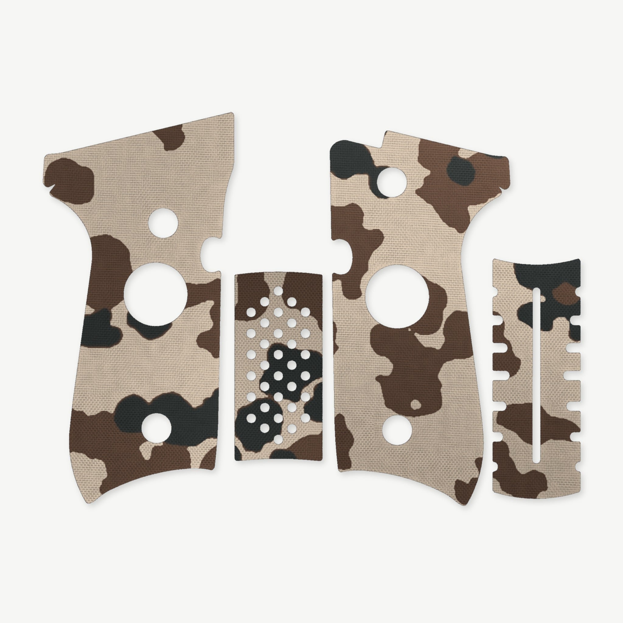 Grip Kit for Beretta 92FS - die-cut Cordura 1000D kit pieces in Tropentarn - Combat Textiles