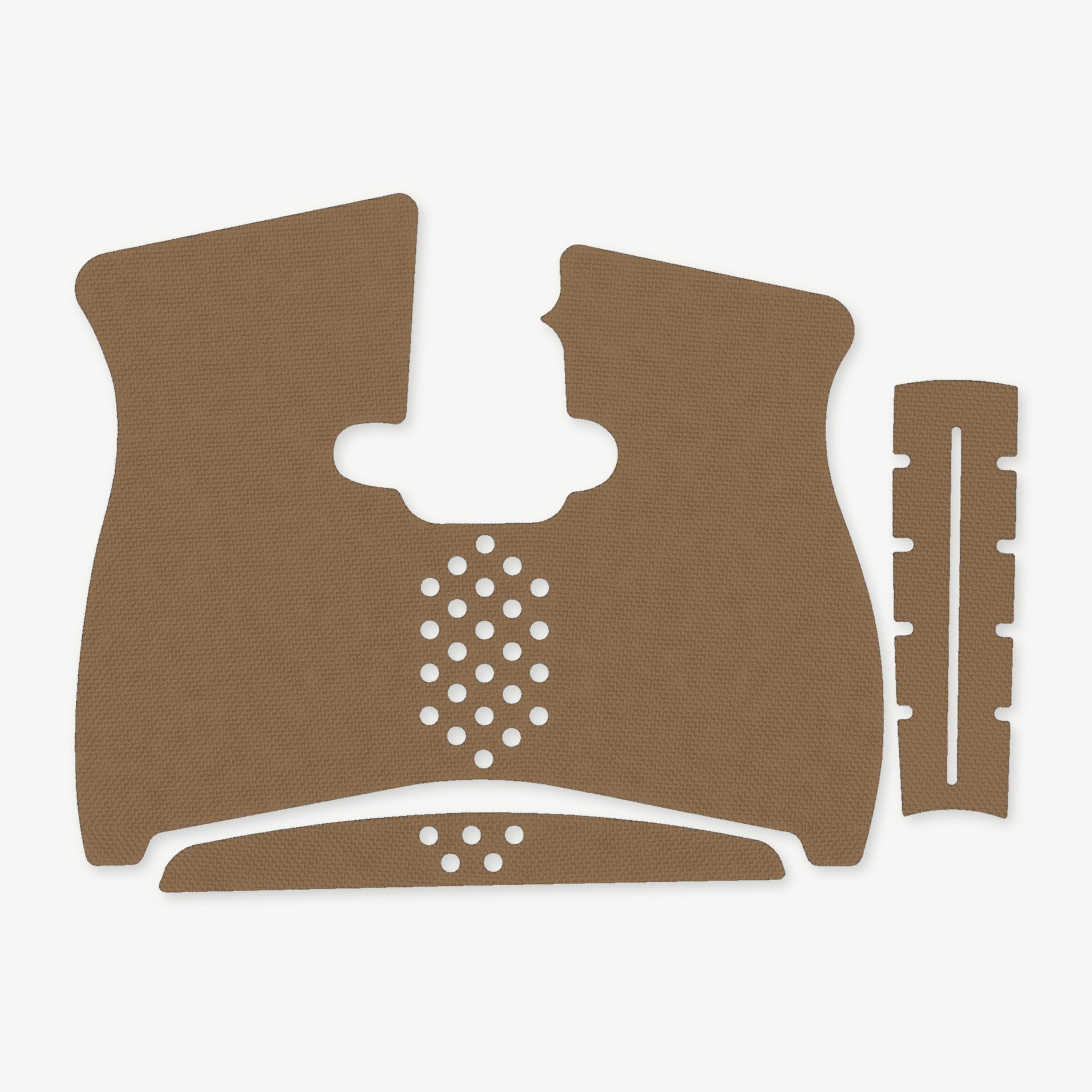 Grip Kit for Taurus G2C - die-cut Cordura 1000D kit pieces in Coyote - Combat Textiles