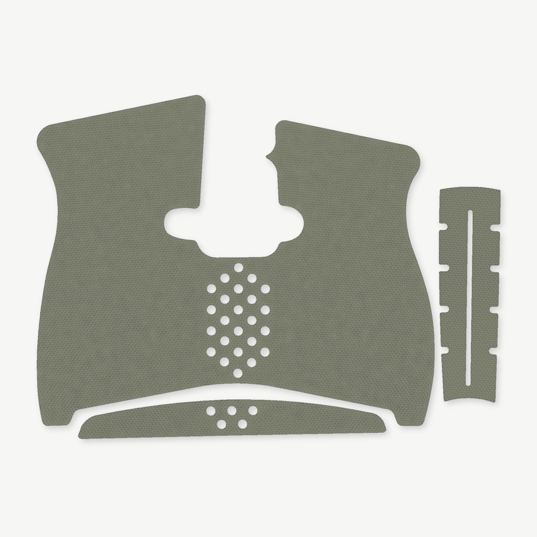 Grip Kit for Taurus G2C - die-cut Cordura 1000D kit pieces in OD Green - Combat Textiles