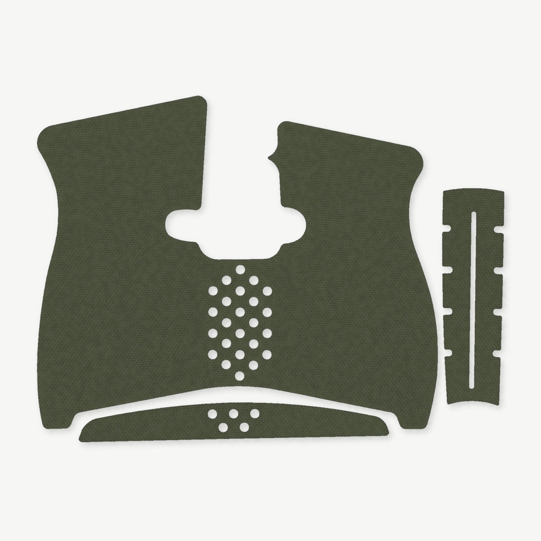 Grip Kit for Taurus G2C - die-cut Cordura 1000D kit pieces in OD Green - Combat Textiles