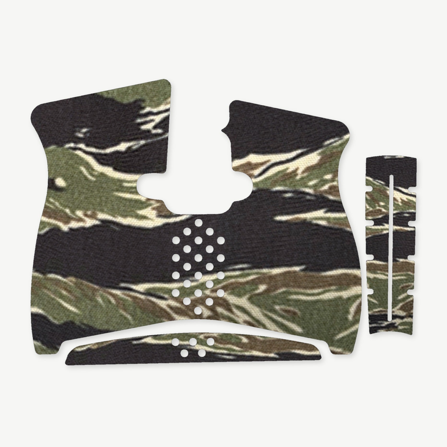 Grip Kit for Taurus G2C - die-cut Cordura 1000D kit pieces in Tiger Stripe (Green/Black) - Combat Textiles