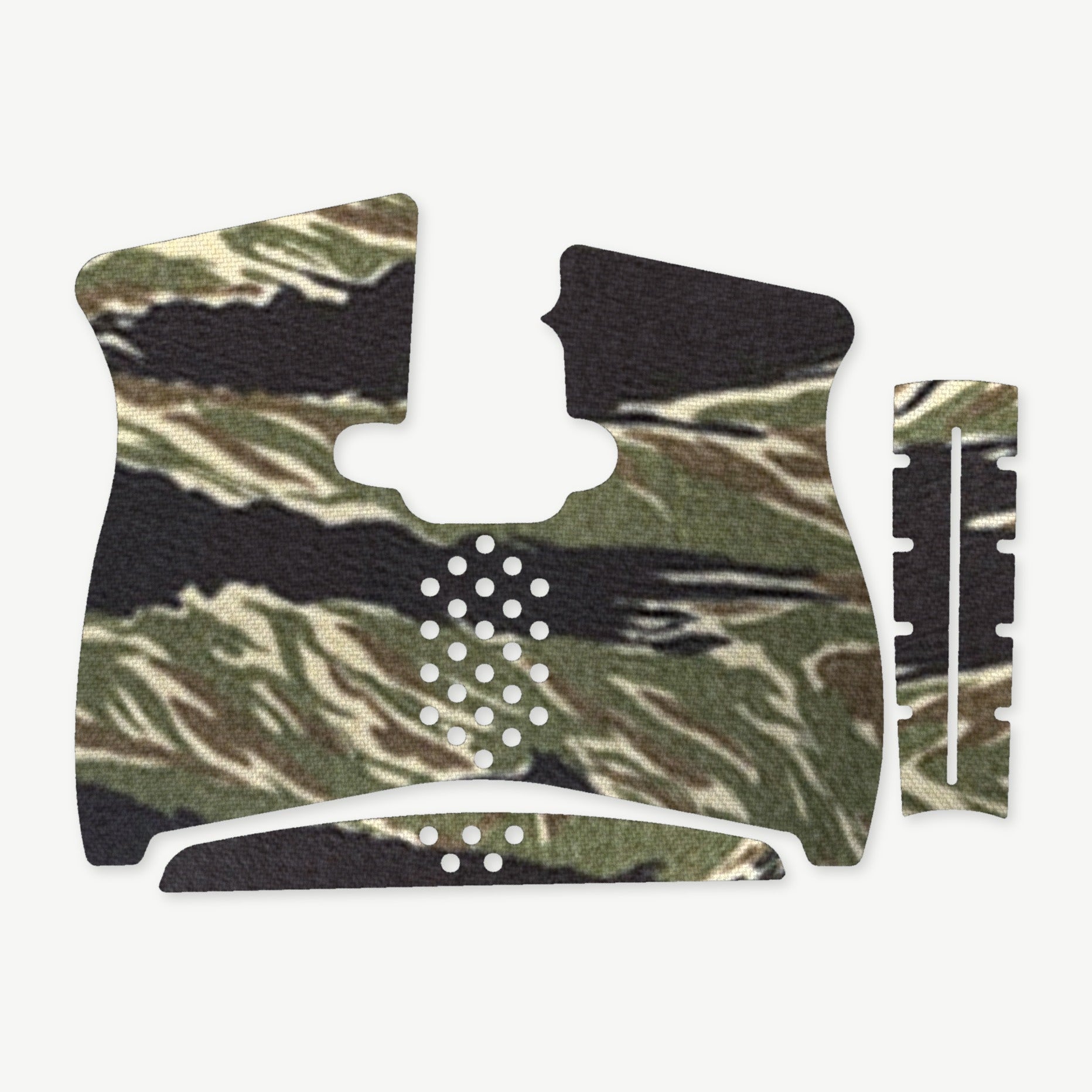 Grip Kit for Taurus G2C - die-cut Cordura 1000D kit pieces in Tiger Stripe (Green/Black) - Combat Textiles