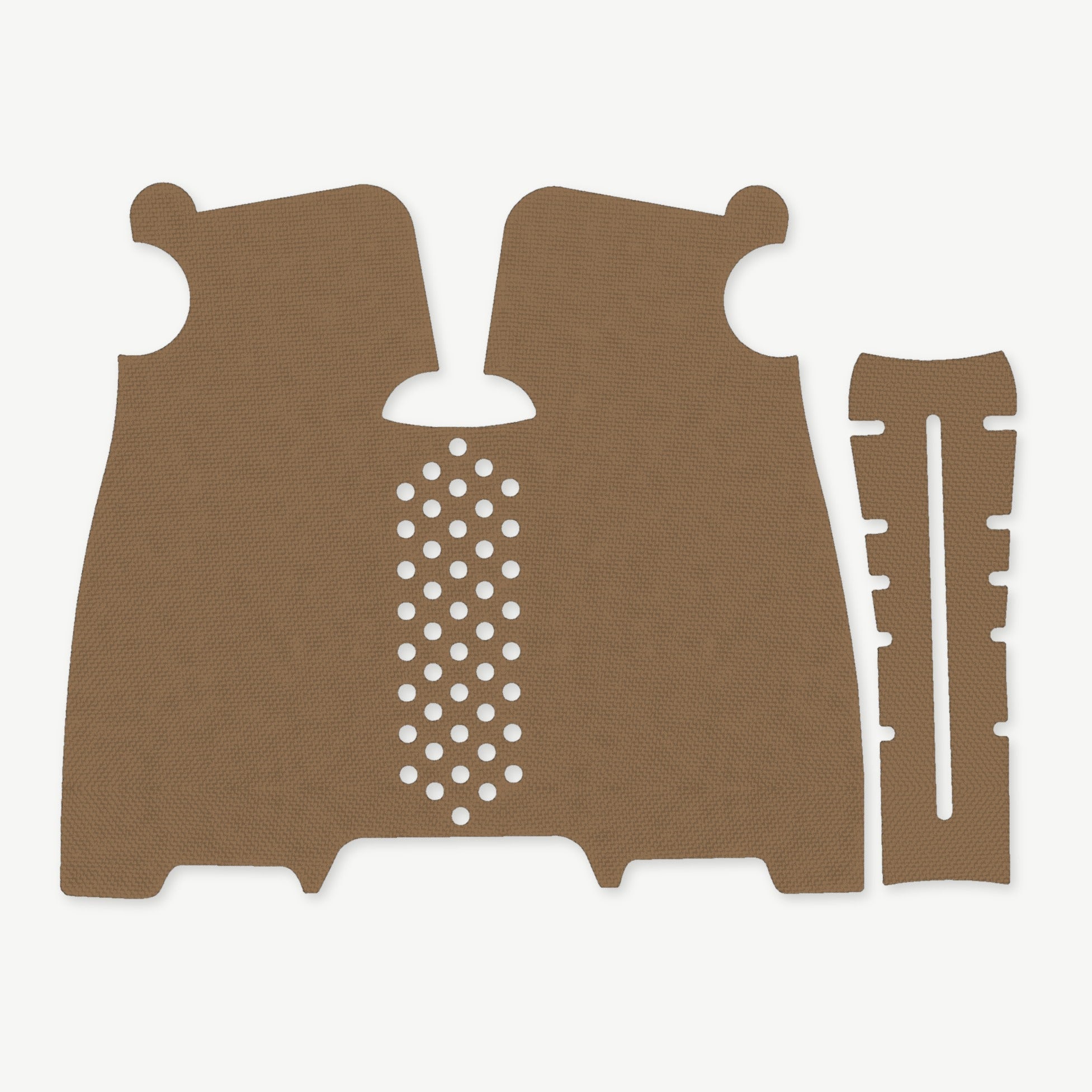 Grip Kit for Magpul MOE K2-XL - die-cut Cordura 1000D kit pieces in Coyote - Combat Textiles