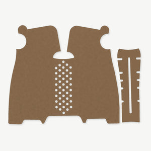 Grip Kit for Magpul MOE K2-XL - die-cut Cordura 1000D kit pieces in Coyote - Combat Textiles