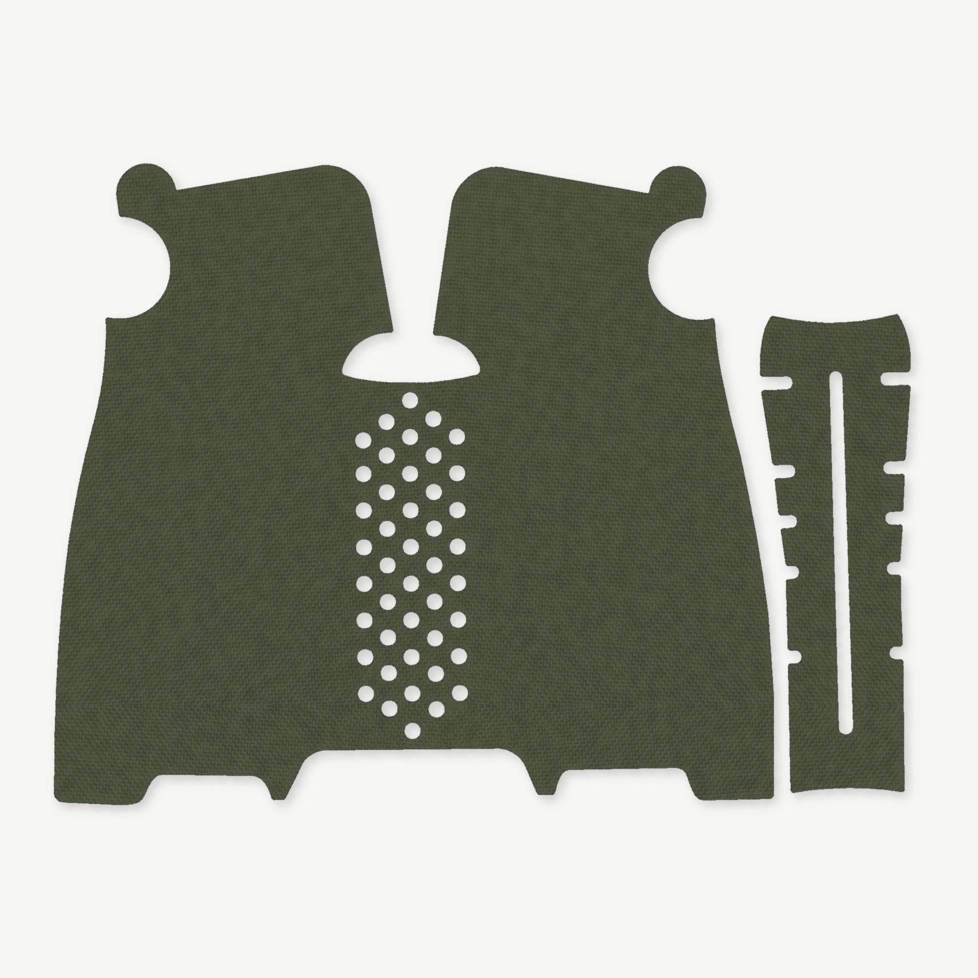 Grip Kit for Magpul MOE K2-XL - die-cut Cordura 1000D kit pieces in OD Green - Combat Textiles
