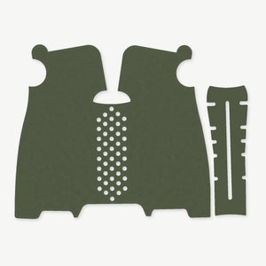 Grip Kit for Magpul MOE K2-XL - die-cut Cordura 1000D kit pieces in Ranger Green - Combat Textiles