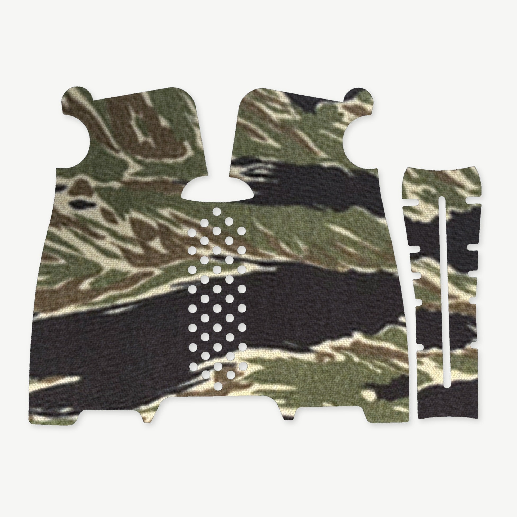 Grip Kit for Magpul MOE K2-XL - die-cut Cordura 1000D kit pieces in Tiger Stripe (Green/Black) - Combat Textiles