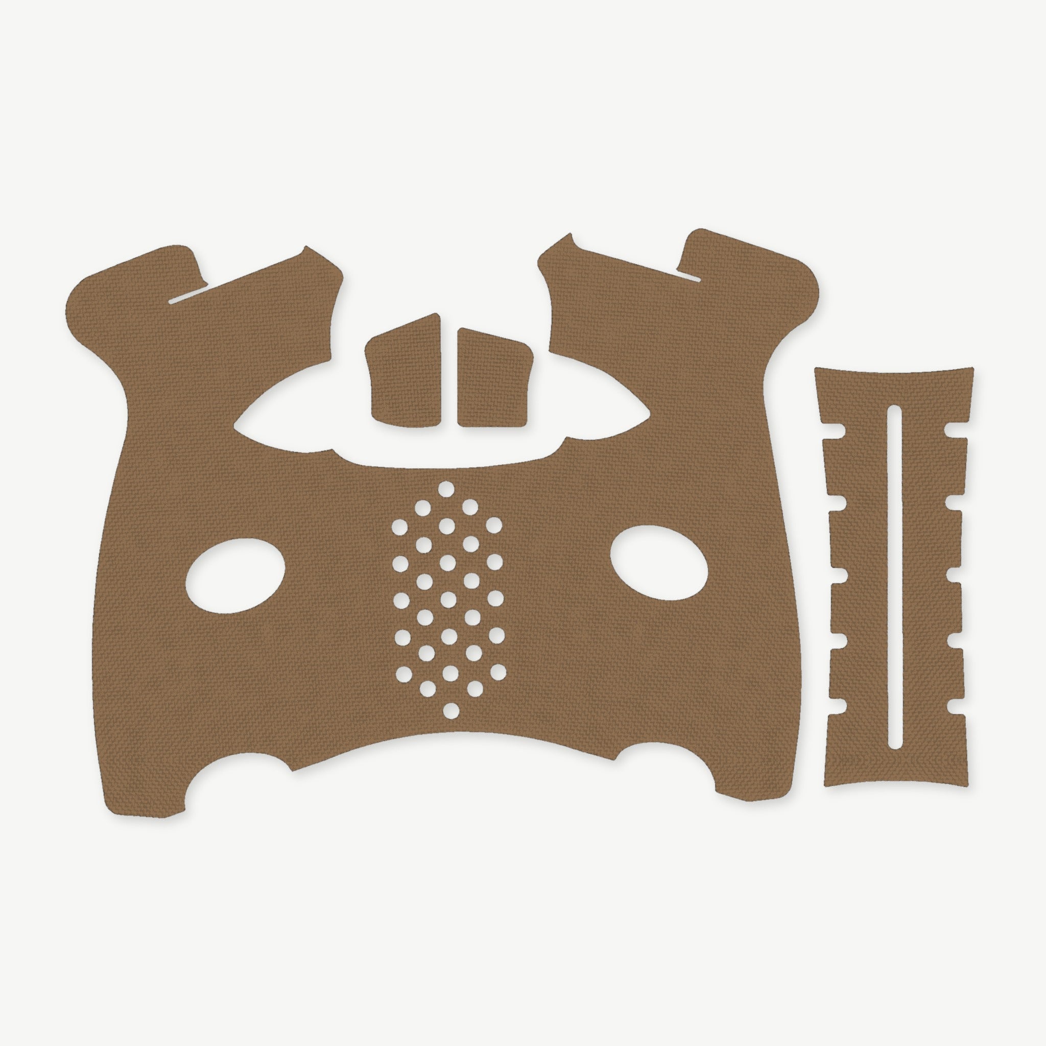 Grip Kit for FN 509M - die-cut Cordura 1000D kit pieces in Coyote - Combat Textiles