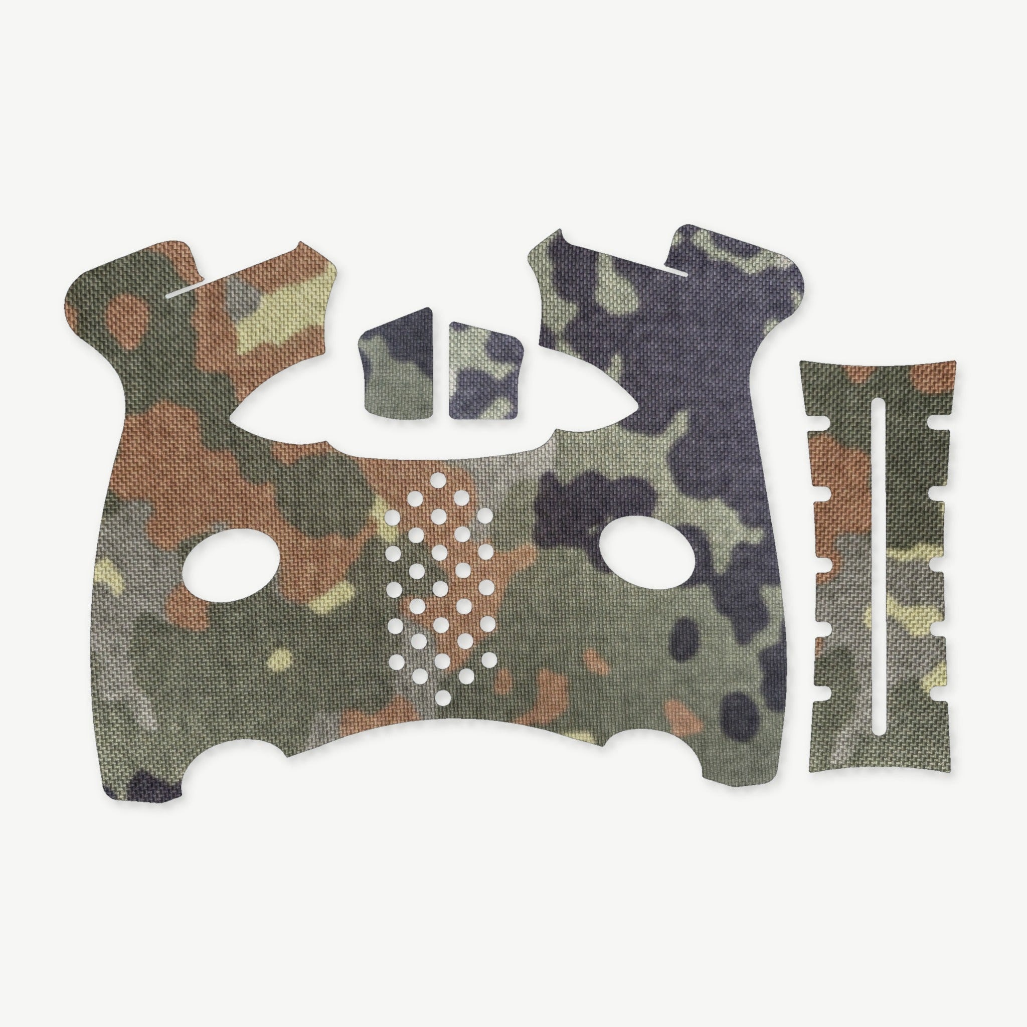 Grip Kit for FN 509M - die-cut Cordura 1000D kit pieces in Flecktarn - Combat Textiles