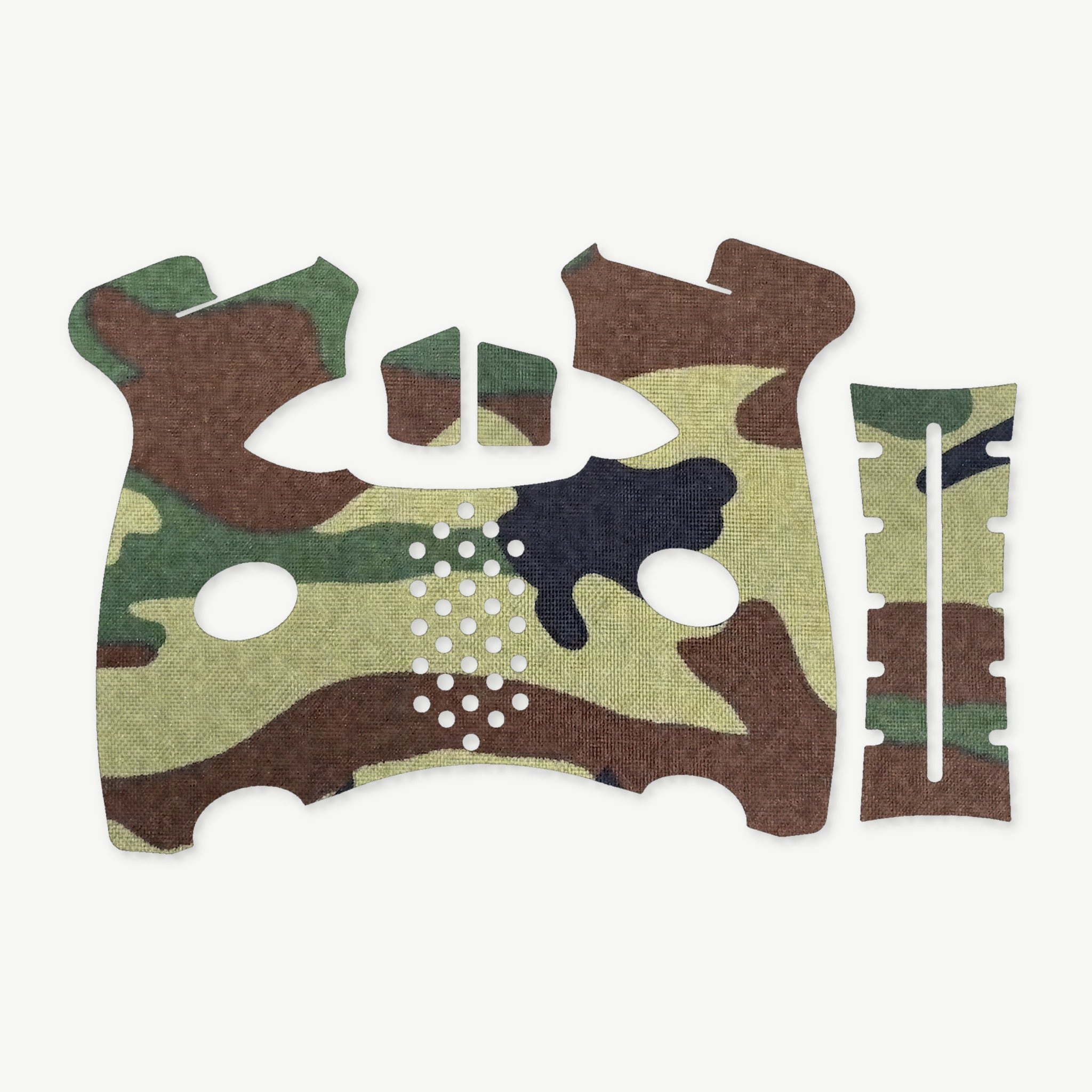 Grip Kit for FN 509M - die-cut Cordura 1000D kit pieces in M81 Woodland - Combat Textiles