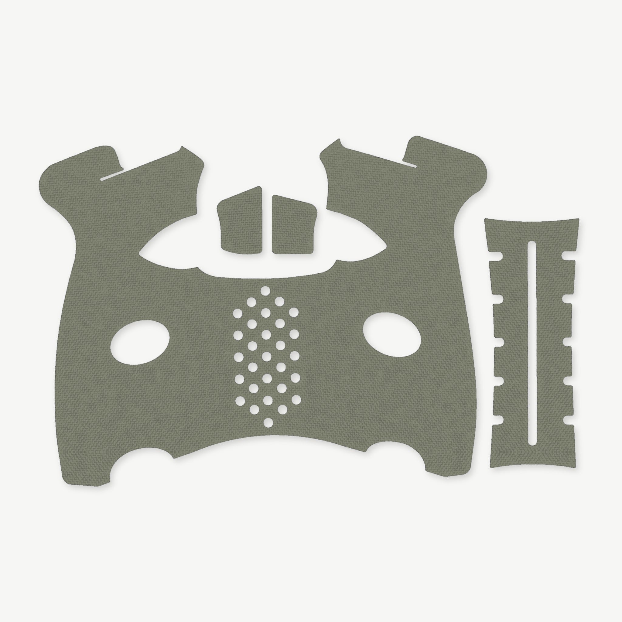 Grip Kit for FN 509M - die-cut Cordura 1000D kit pieces in OD Green - Combat Textiles