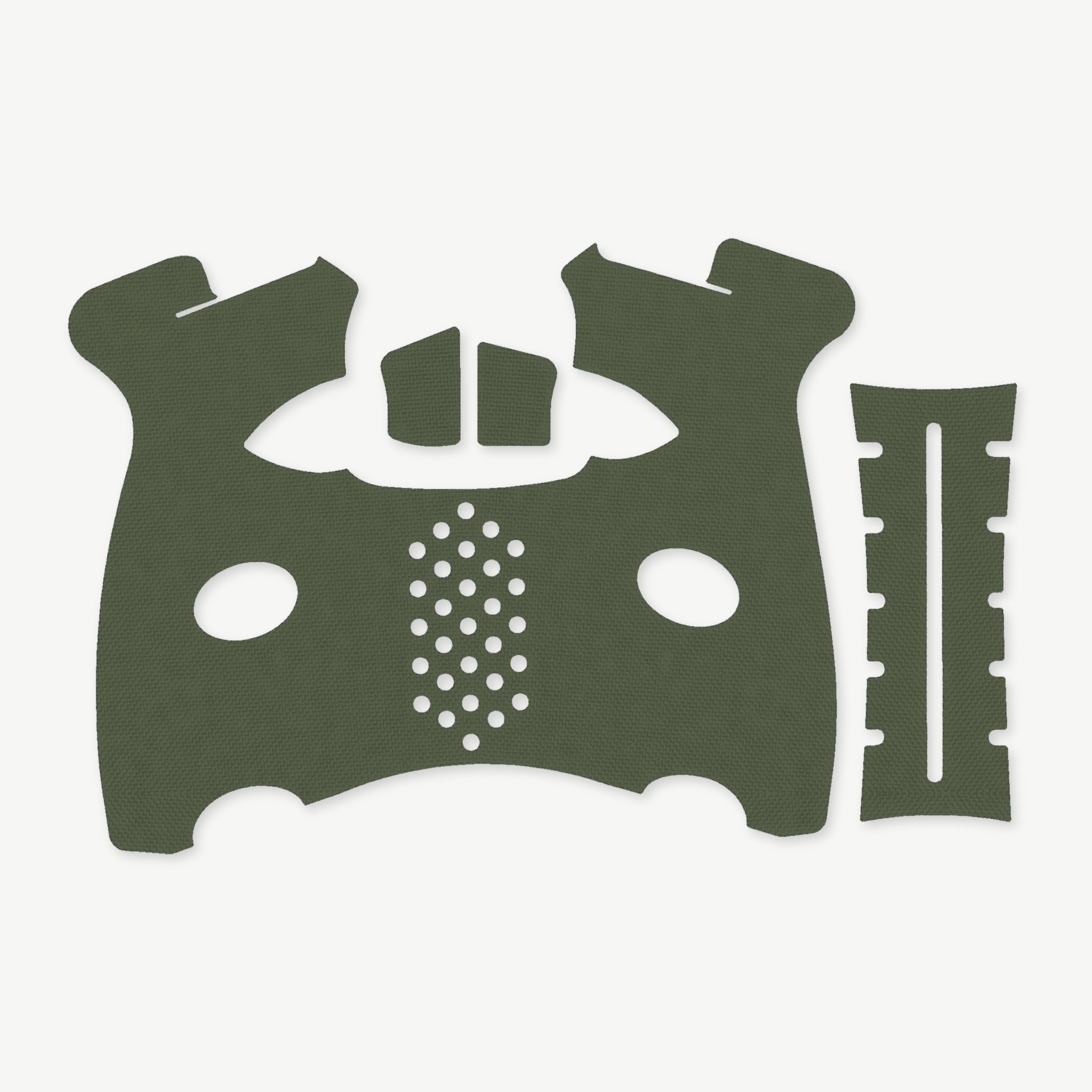 Grip Kit for FN 509M - die-cut Cordura 1000D kit pieces in Ranger Green - Combat Textiles