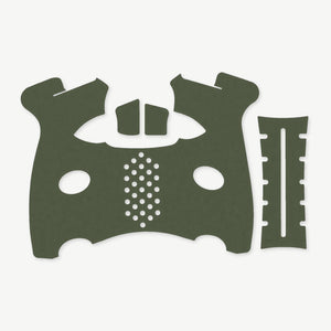 Grip Kit for FN 509M - die-cut Cordura 1000D kit pieces in Ranger Green - Combat Textiles