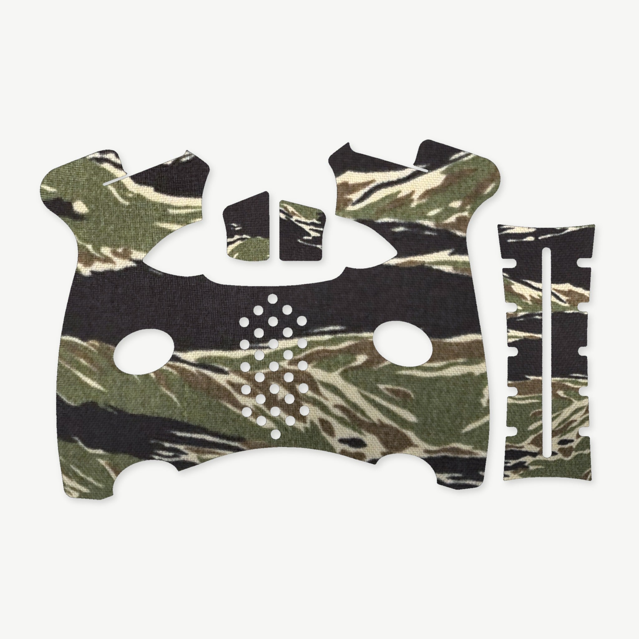 Grip Kit for FN 509M - die-cut Cordura 1000D kit pieces in Tiger Stripe (Green/Black) - Combat Textiles