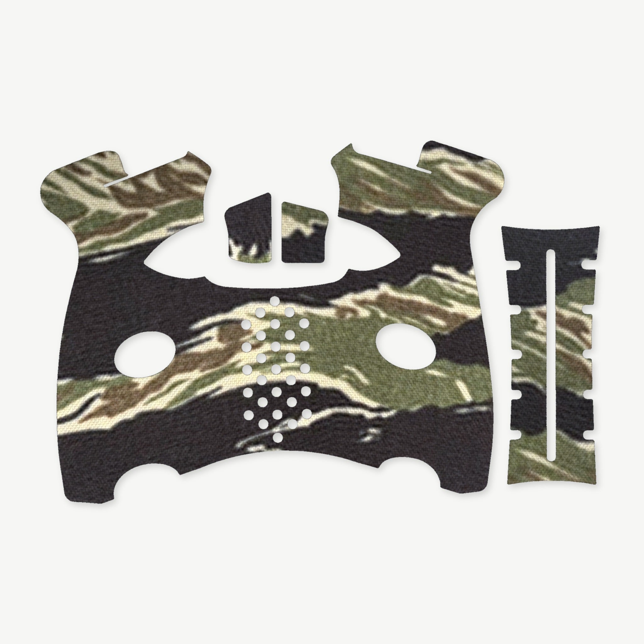 Grip Kit for FN 509M - die-cut Cordura 1000D kit pieces in Tiger Stripe (Green/Black) - Combat Textiles
