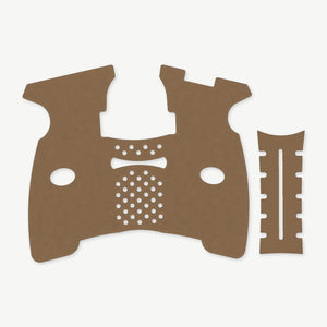 Grip Kit for FN 57 - die-cut Cordura 1000D kit pieces in Coyote - Combat Textiles