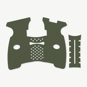 Grip Kit for FN 57 - die-cut Cordura 1000D kit pieces in Ranger Green - Combat Textiles