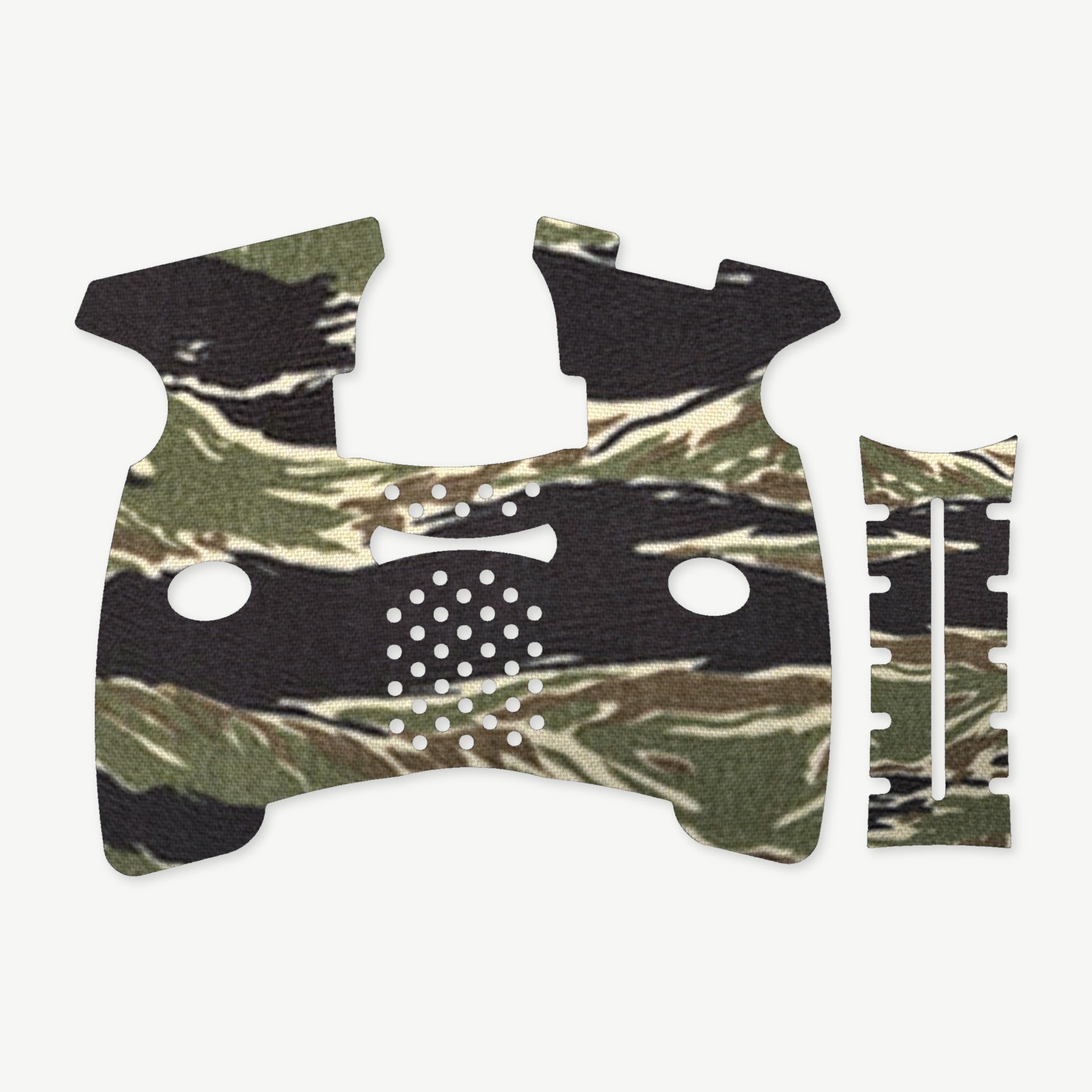 Grip Kit for FN 57 - die-cut Cordura 1000D kit pieces in Tiger Stripe (Green/Black) - Combat Textiles
