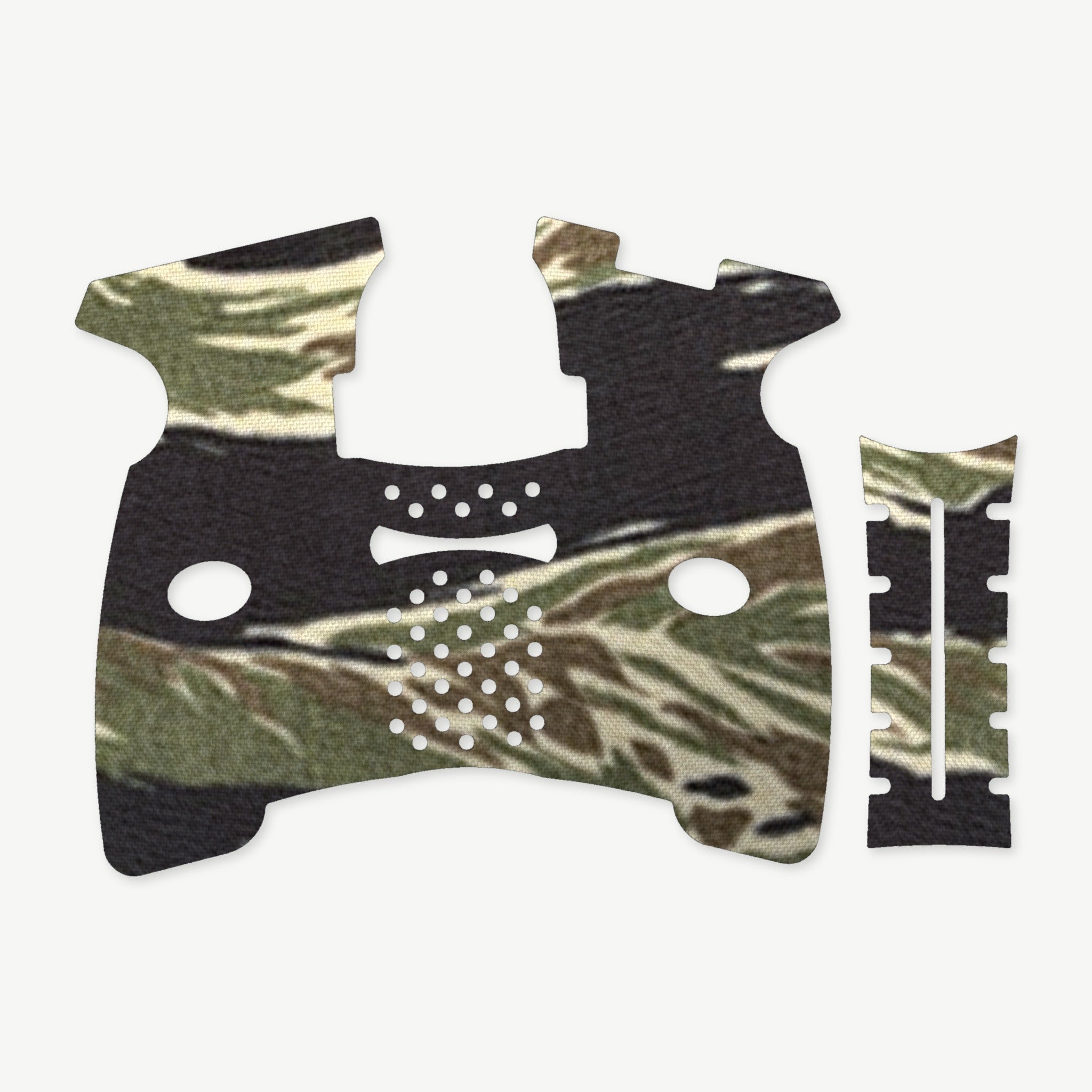 Grip Kit for FN 57 - die-cut Cordura 1000D kit pieces in Tiger Stripe (Green/Black) - Combat Textiles